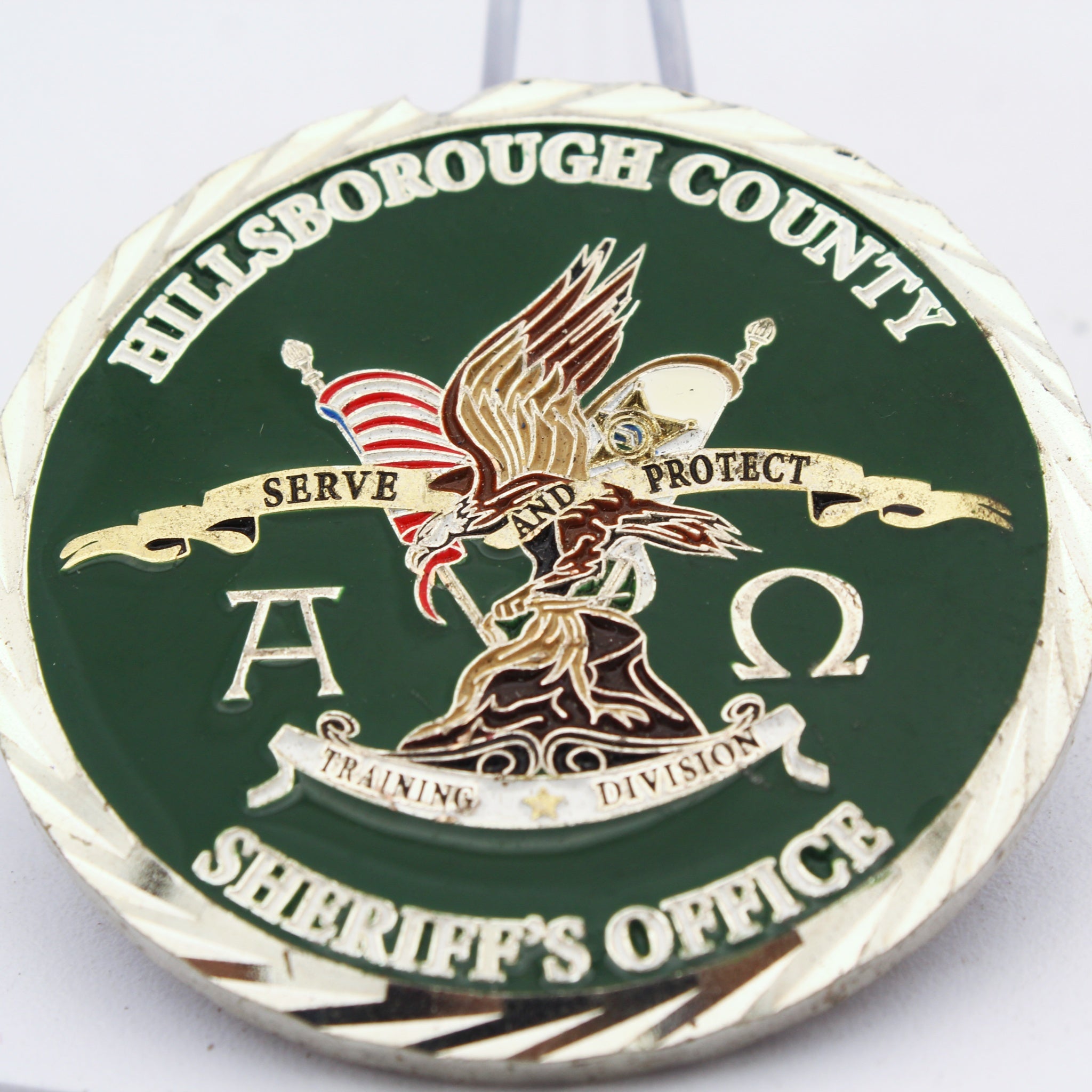 Hillsborough County Sheriff Training Division Challenge Coin 2.0” Copper Pre-Owned