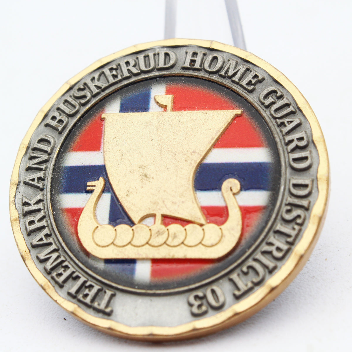 Norway Home Guard Telemark Buskerud NOREX 52 Challenge Coin 1.5 Inch Pre-Owned