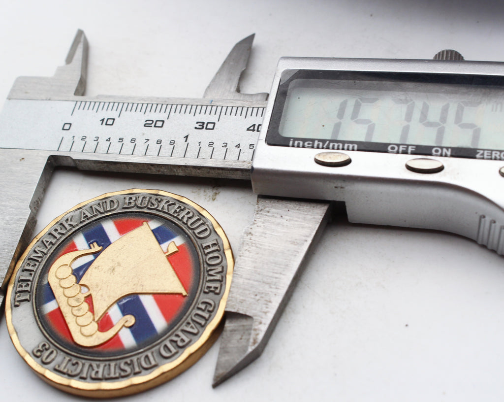 Norway Home Guard Telemark Buskerud NOREX 52 Challenge Coin 1.5 Inch Pre-Owned