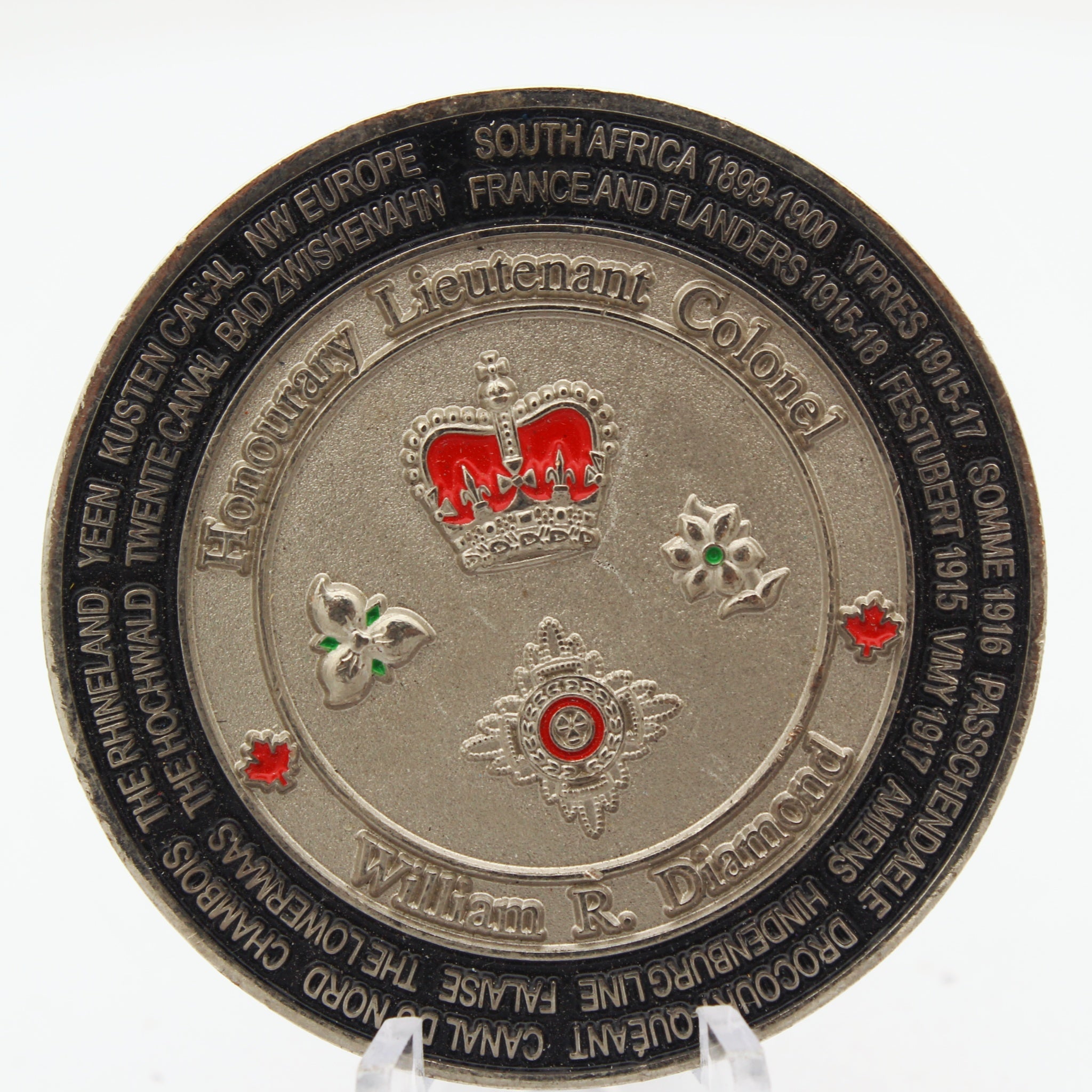 British Columbia Regiment (Duke of Connaught’s Own) Challenge Coin 2” Canada (Pre-Owned)