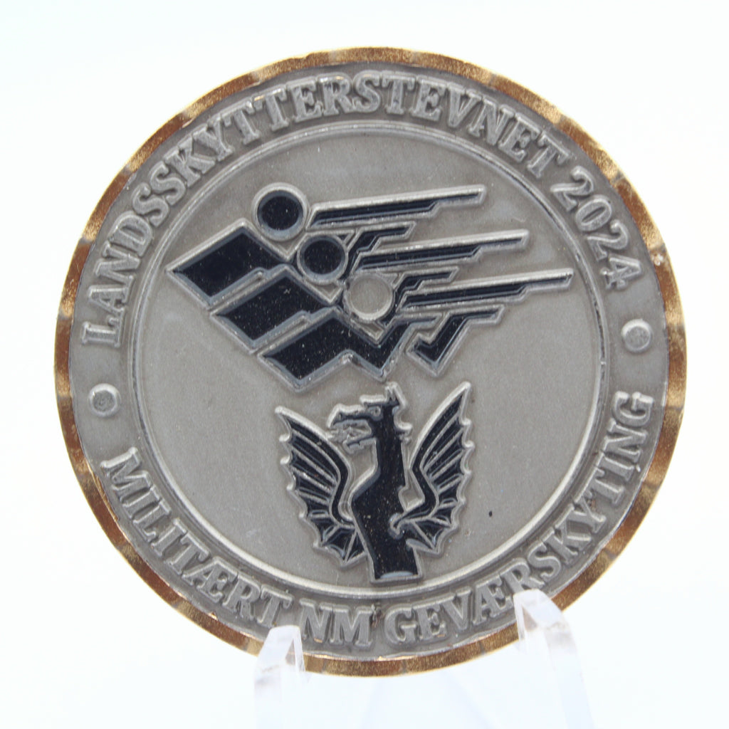 Norwegian Home Guard Trondelag Heimevernsdistrikt 12 Challenge Coin 1.5 Inch Pre-Owned