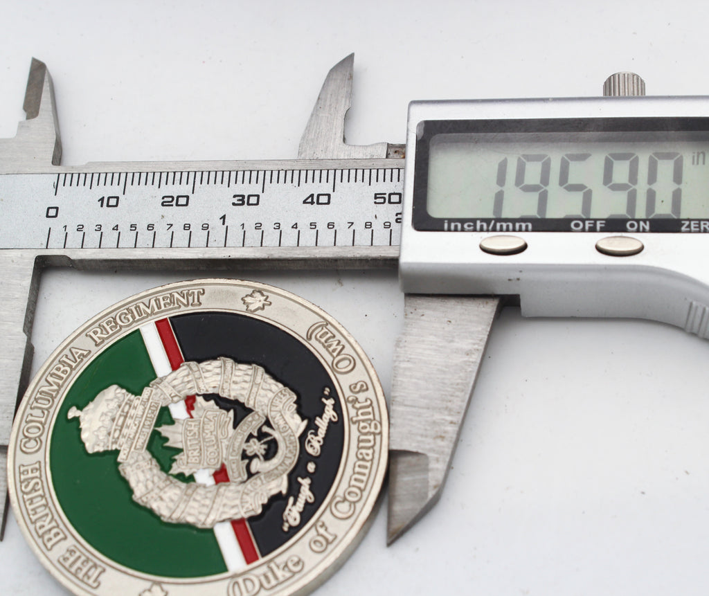 British Columbia Regiment (Duke of Connaught’s Own) Challenge Coin 2” Canada (Pre-Owned)