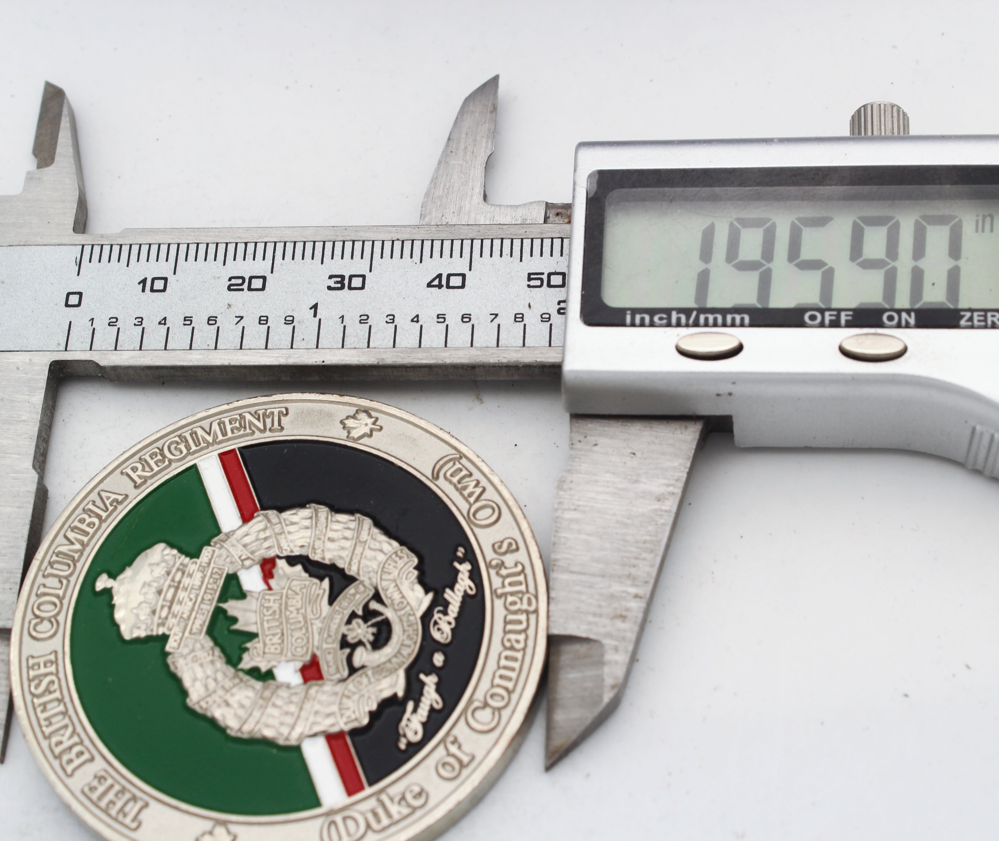 British Columbia Regiment (Duke of Connaught’s Own) Challenge Coin 2” Canada (Pre-Owned)