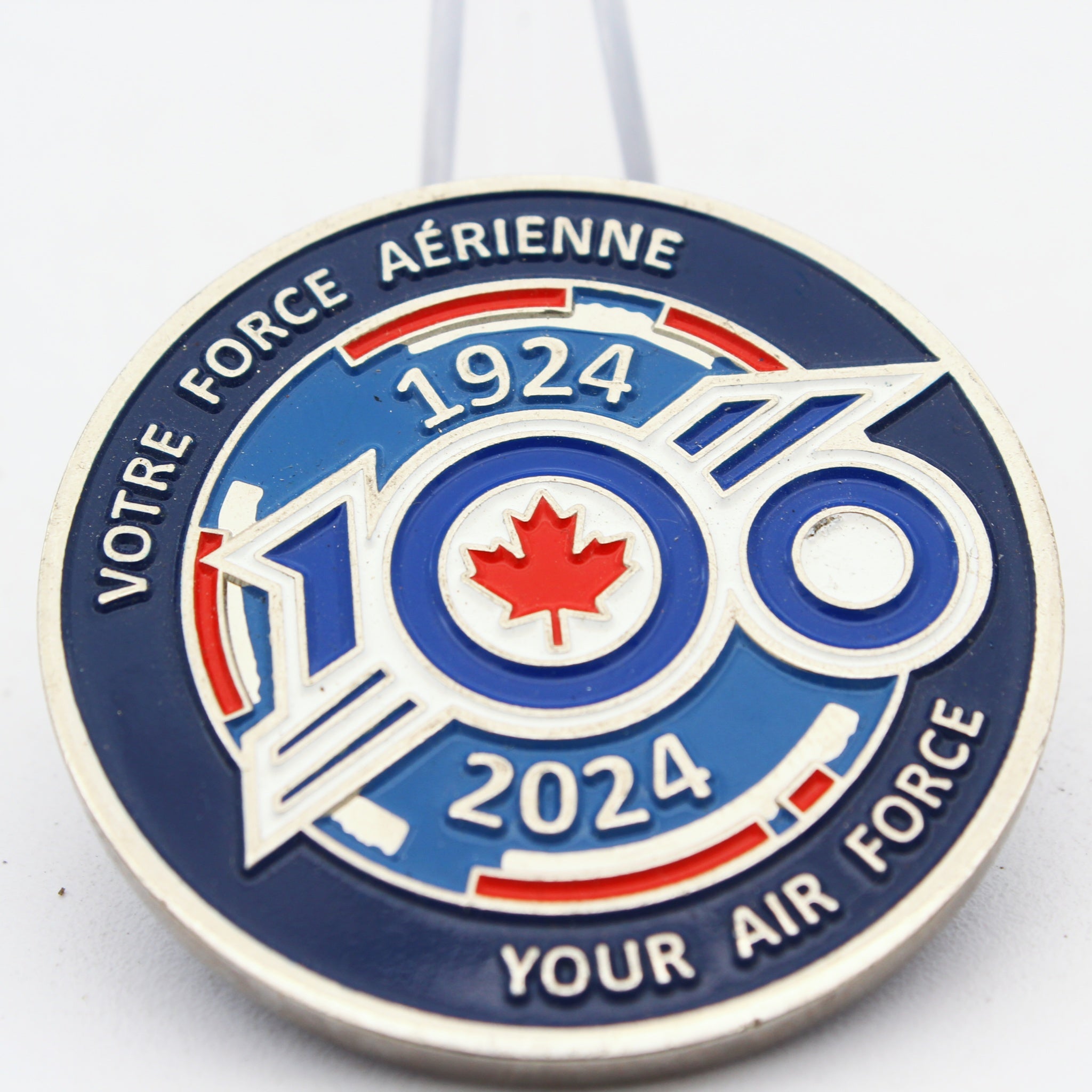 Royal Canadian Air Force 100th Anniversary Challenge Coin 1924–2024 RCAF 1.75” Pre-owned