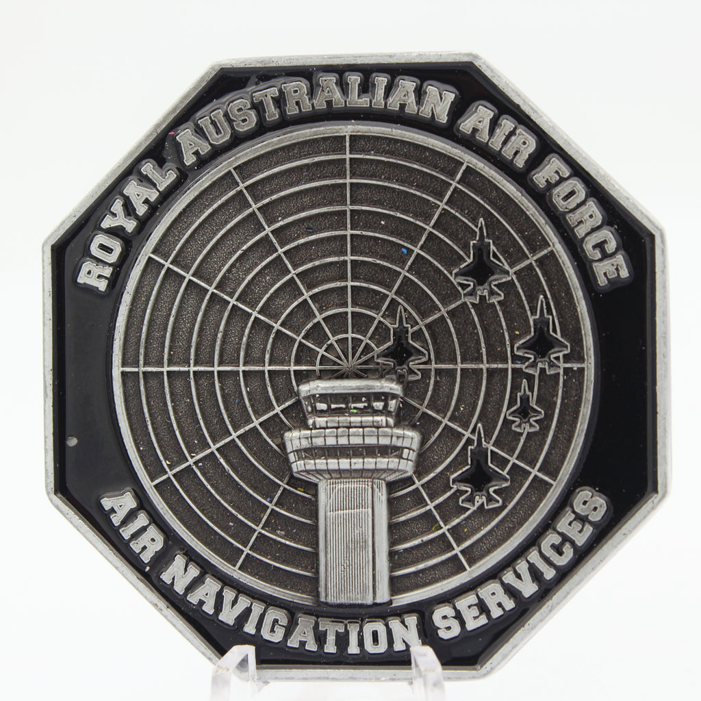 Royal Australian Air Force 44 Wing Air Navigation Services Challenge Coin 2.0" Copper Used
