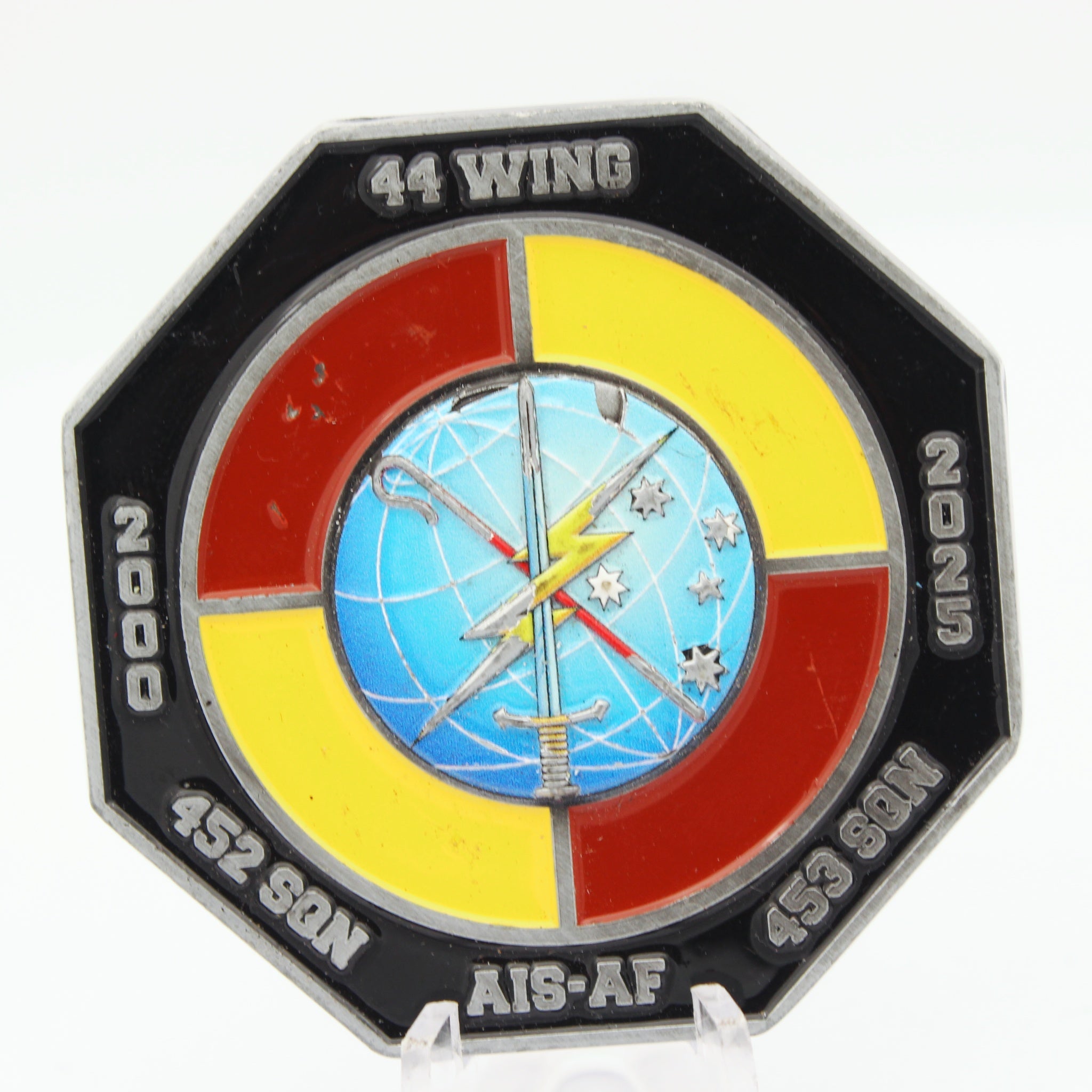Royal Australian Air Force 44 Wing Air Navigation Services Challenge Coin 2.0" Copper Used