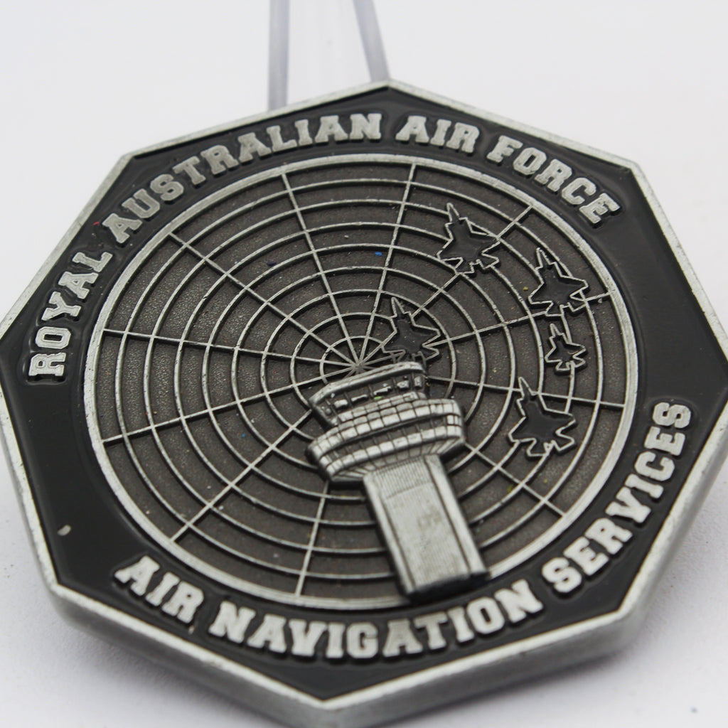 Royal Australian Air Force 44 Wing Air Navigation Services Challenge Coin 2.0" Copper Used