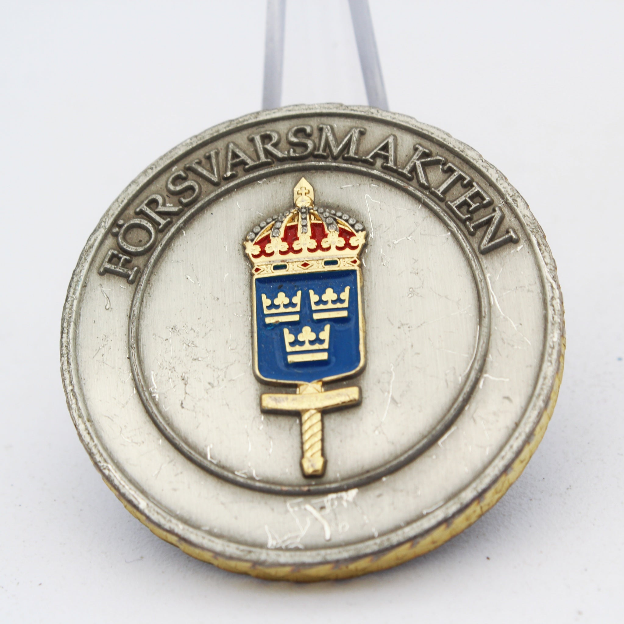Swedish Armed Forces Sjötransportenheten Seahorse Challenge Coin 1.5" Copper Used