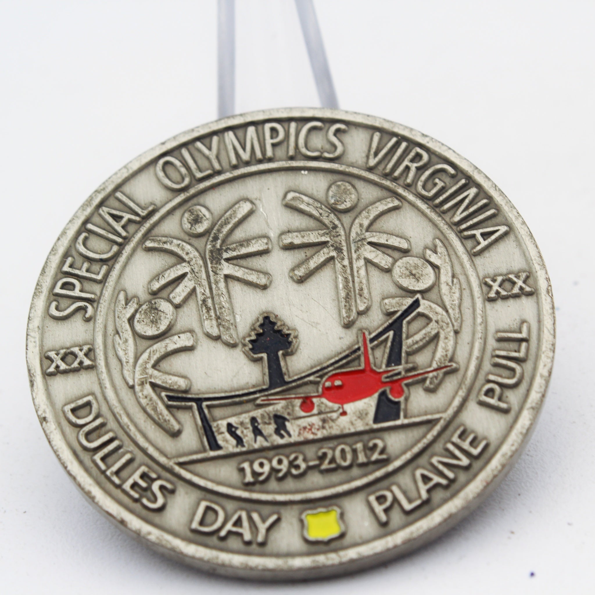Metropolitan Washington Airports Authority Police Special Olympics Challenge Coin 1.75" Copper Used