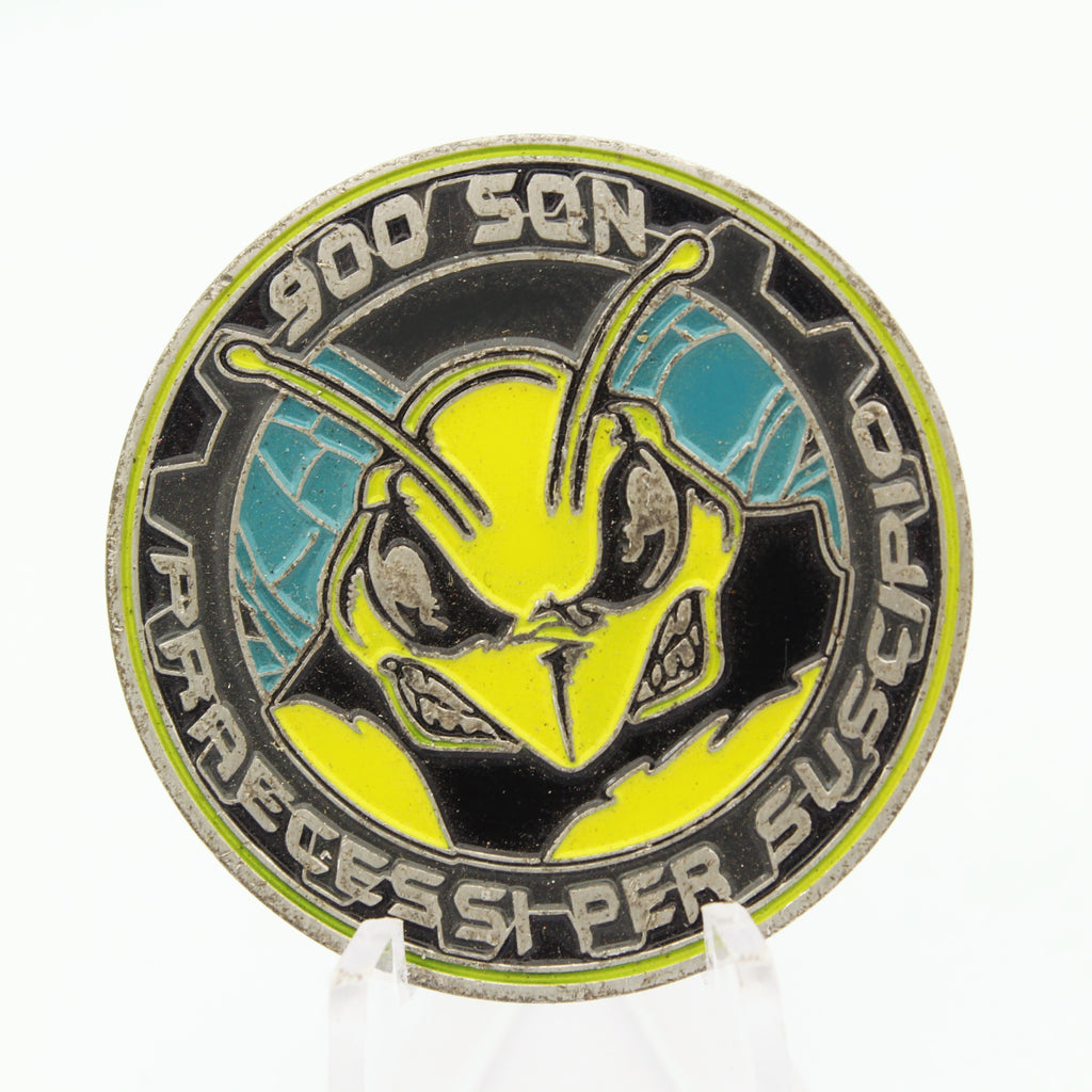 900 SQN Airbase Volkel Fighter Jet Hornet Challenge Coin 1.5" Copper Used
