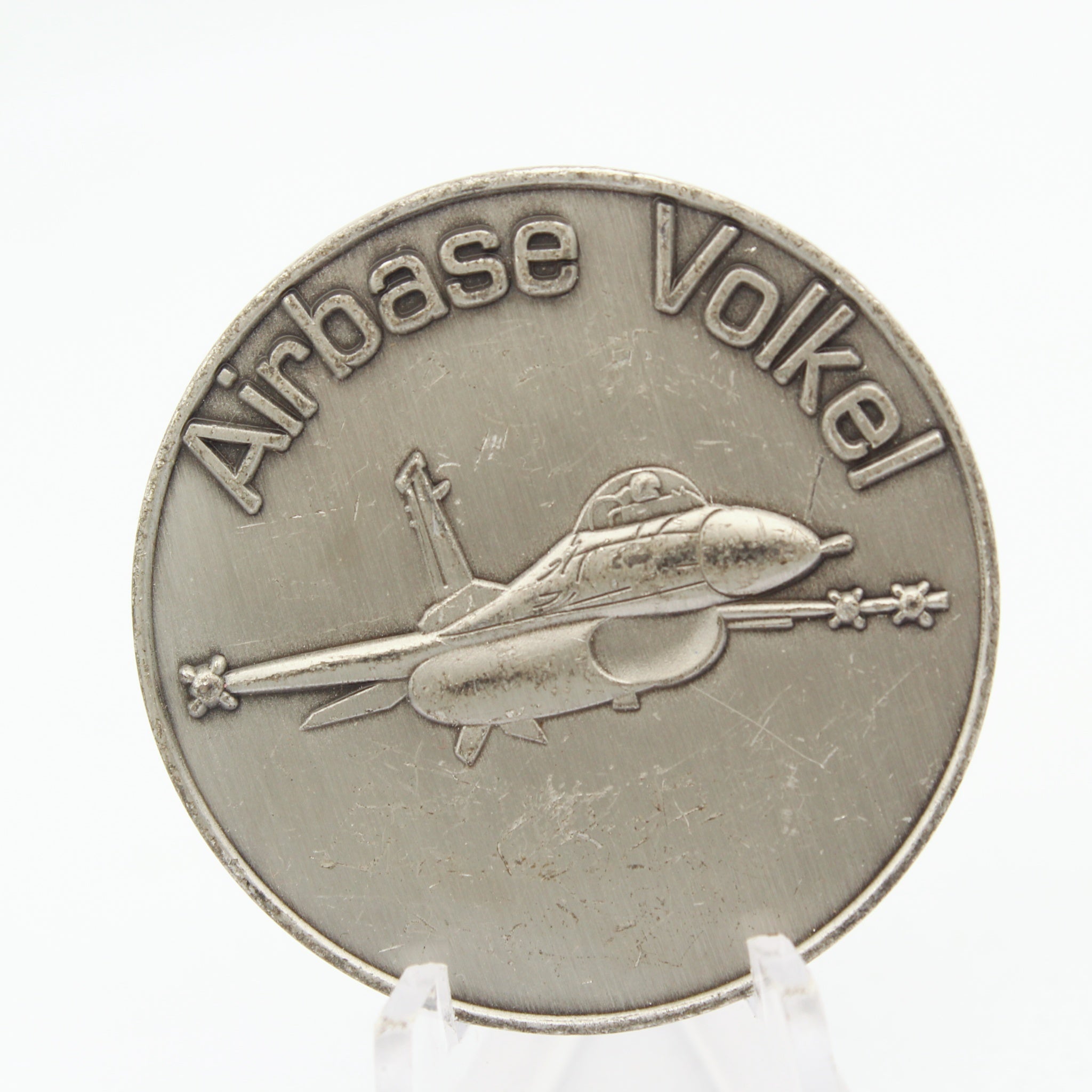 900 SQN Airbase Volkel Fighter Jet Hornet Challenge Coin 1.5" Copper Used