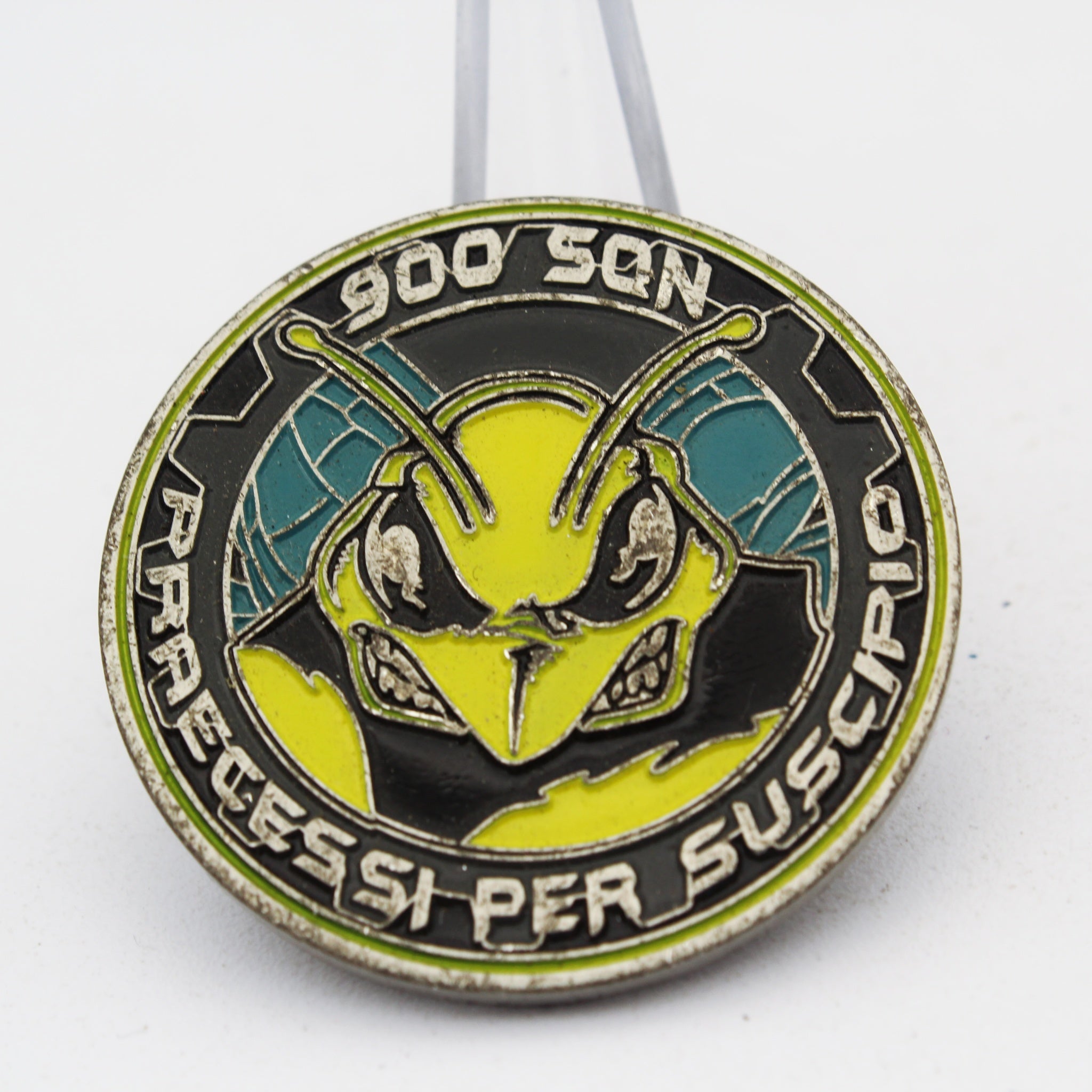 900 SQN Airbase Volkel Fighter Jet Hornet Challenge Coin 1.5" Copper Used