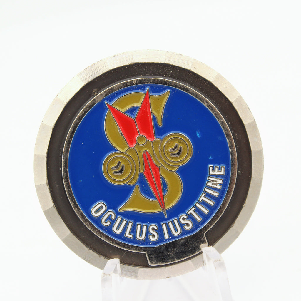 STB CID Oculus Iustitiae Justice Emblem Challenge Coin 1.5" Copper Used