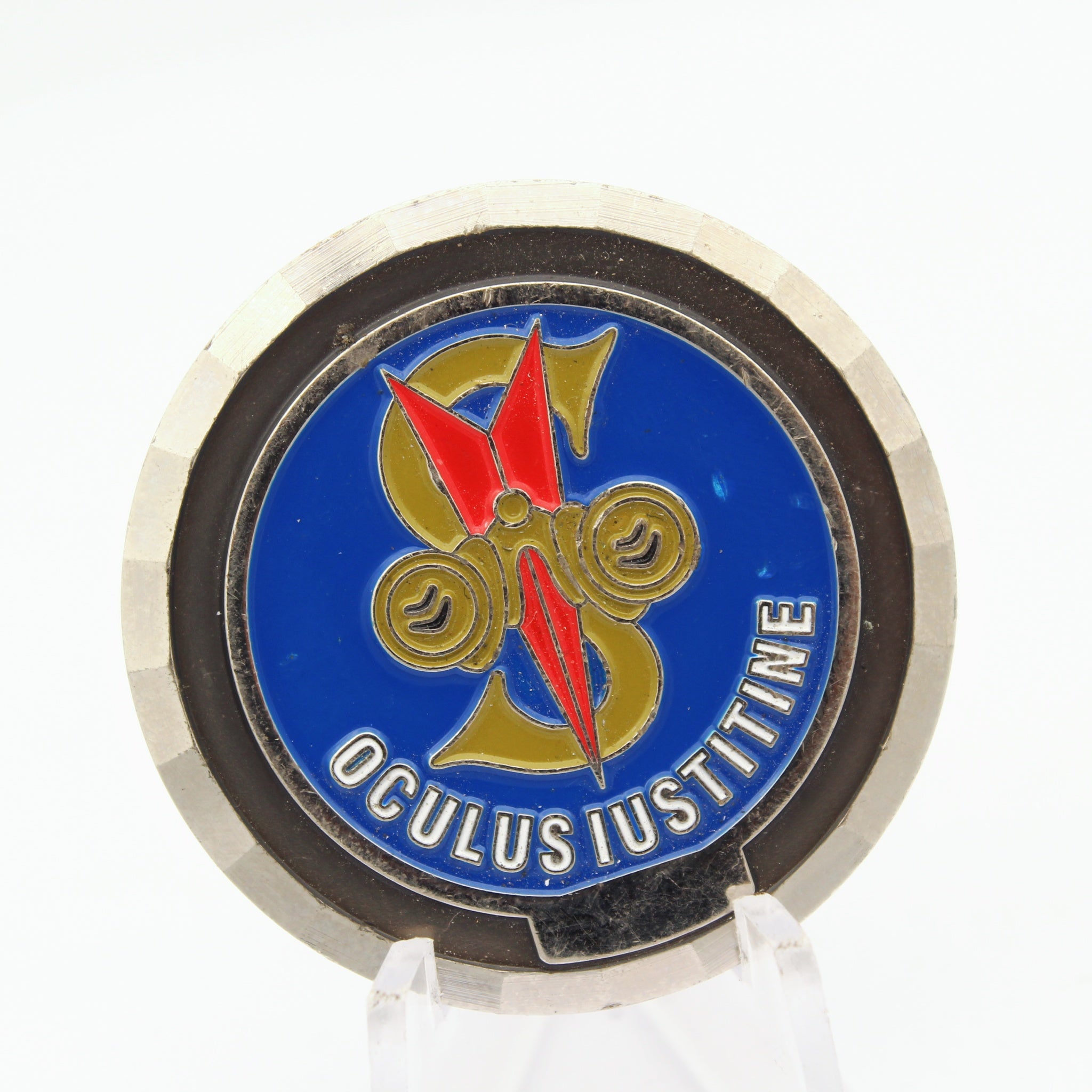 STB CID Oculus Iustitiae Justice Emblem Challenge Coin 1.5" Copper Used