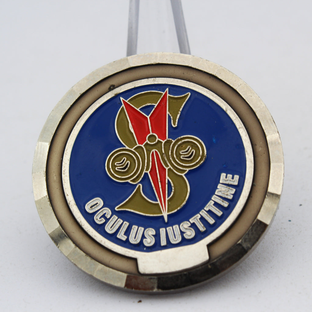 STB CID Oculus Iustitiae Justice Emblem Challenge Coin 1.5" Copper Used