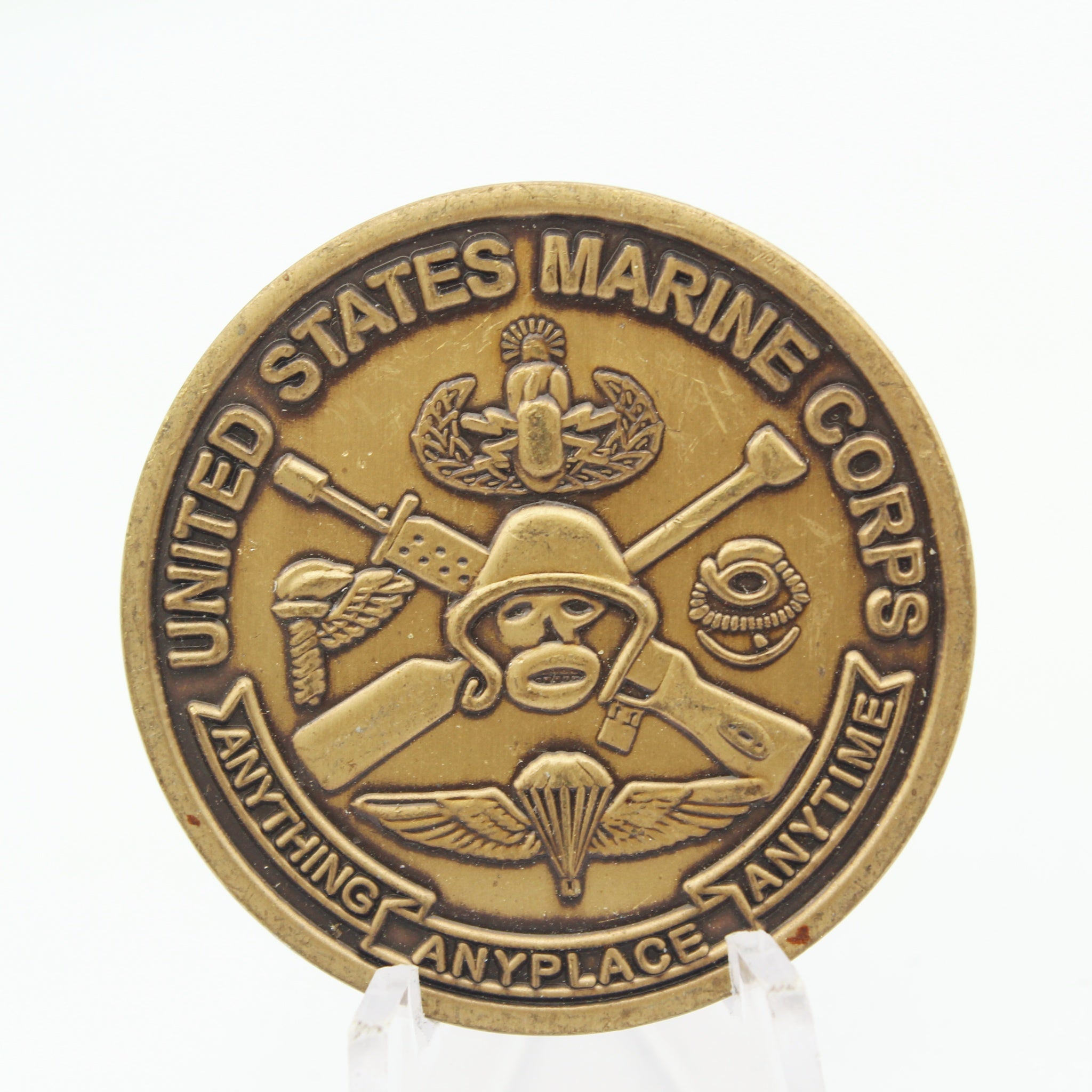 United States Marine Corps Special Operators Challenge Coin 1.5" Copper Used