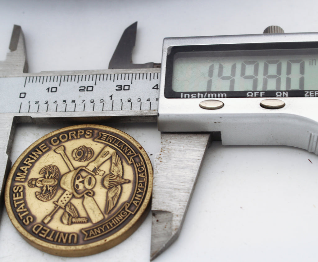 United States Marine Corps Special Operators Challenge Coin 1.5" Copper Used