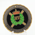 HV Home Guard Crown Laurel Overalt Altid Challenge Coin 1.5" Copper Used