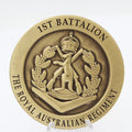1st Battalion Royal Australian Regiment Alpha Company 1 RAR Challenge Coin 2.0" Copper Used