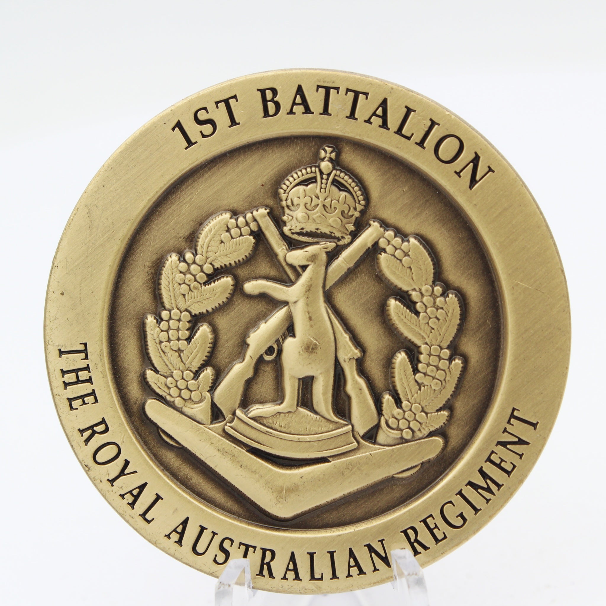 1st Battalion Royal Australian Regiment Alpha Company 1 RAR Challenge Coin 2.0" Copper Used