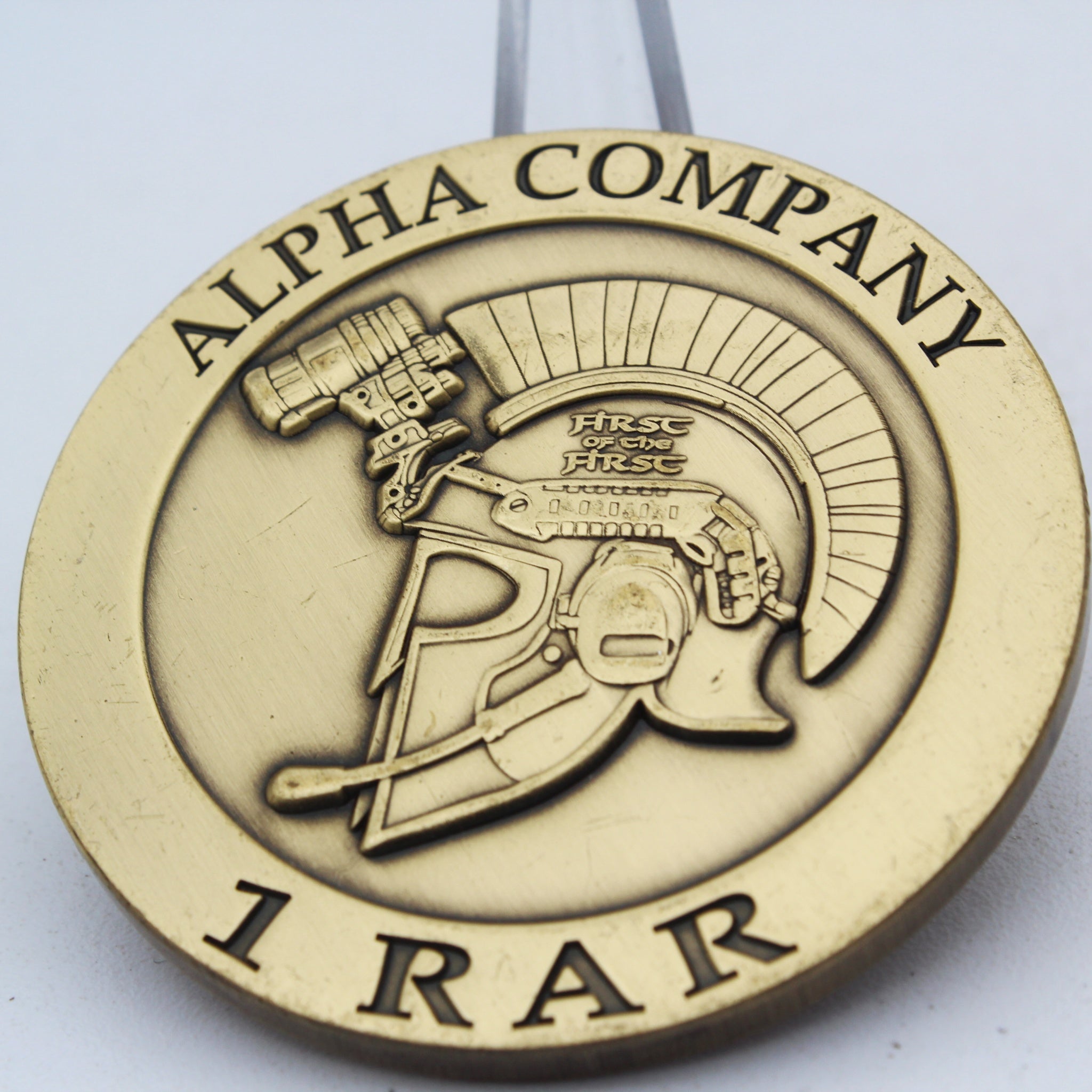 1st Battalion Royal Australian Regiment Alpha Company 1 RAR Challenge Coin 2.0" Copper Used