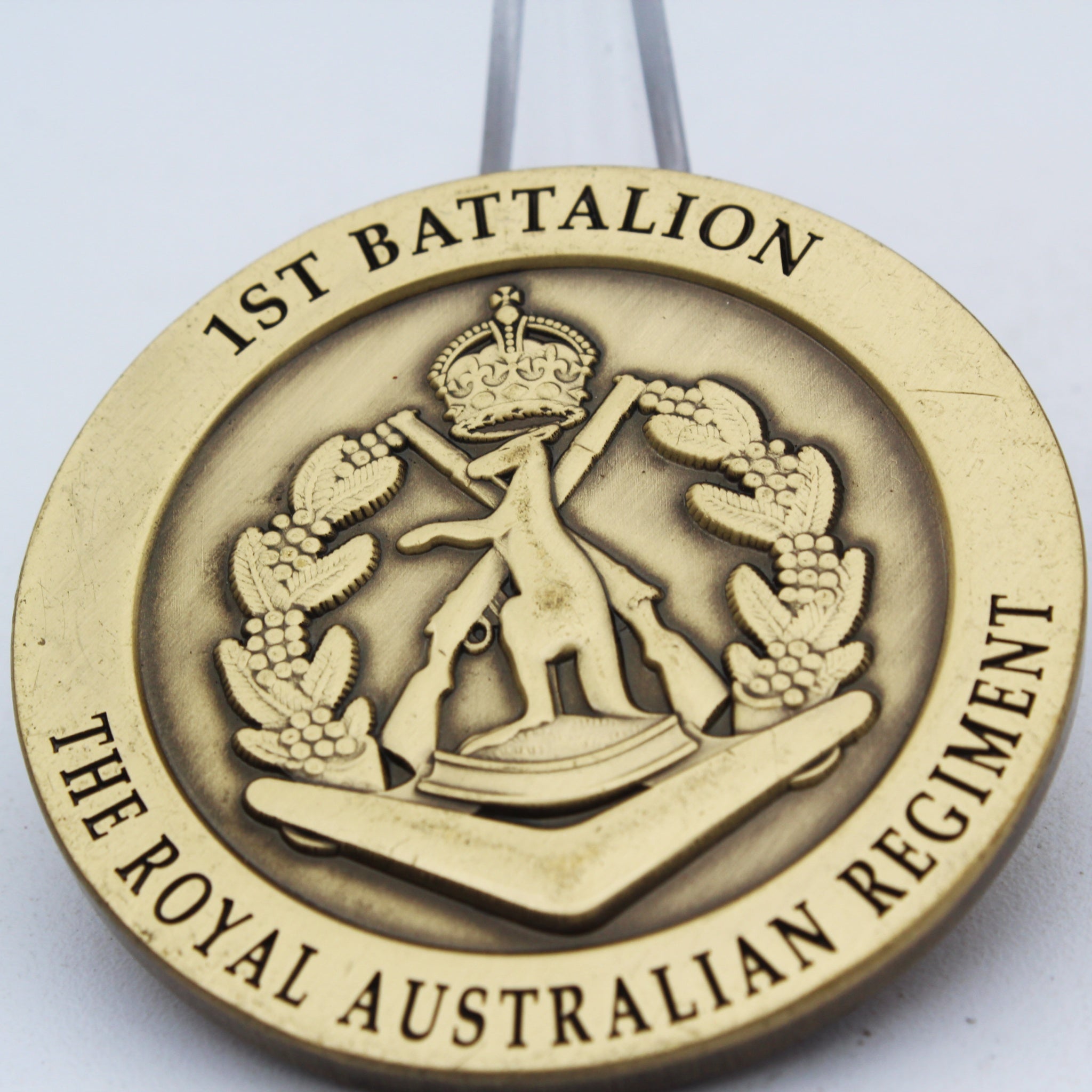 1st Battalion Royal Australian Regiment Alpha Company 1 RAR Challenge Coin 2.0" Copper Used