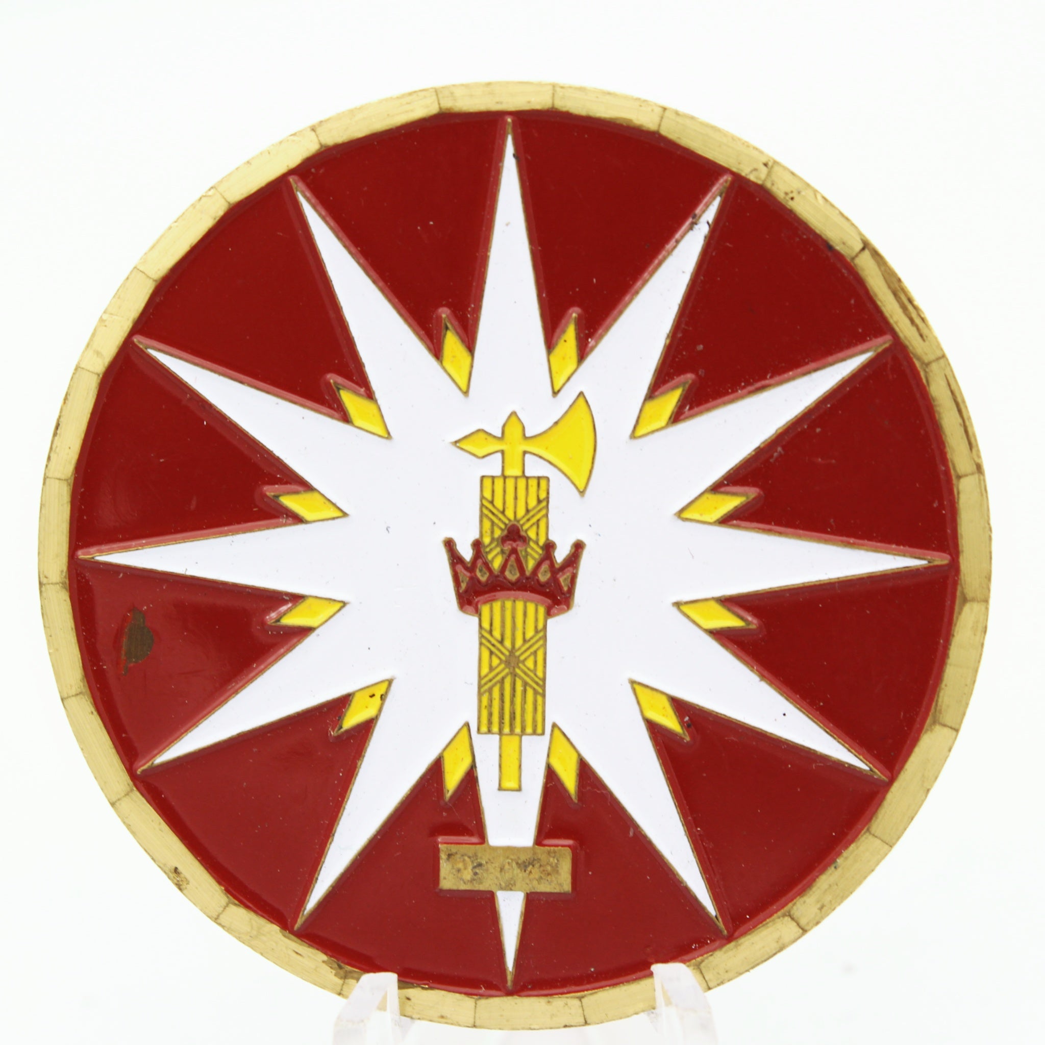 UAW-116 Sun Kings Challenge Coin 2 Inch Brass US Navy Aviation Collectible Pre-owned