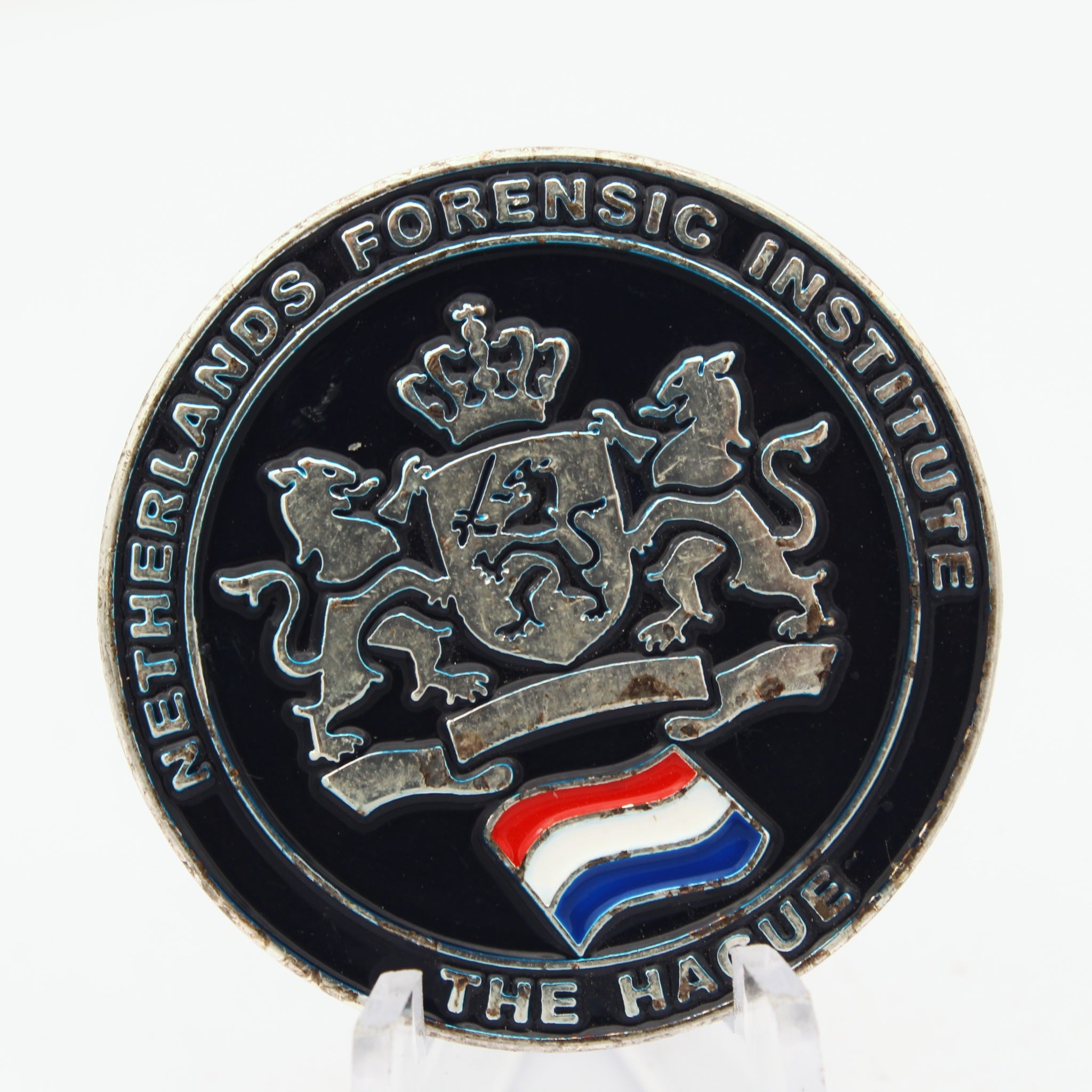 Netherlands Forensic Institute Challenge Coin NFI Digital & Biometric Forensics Pre-owned