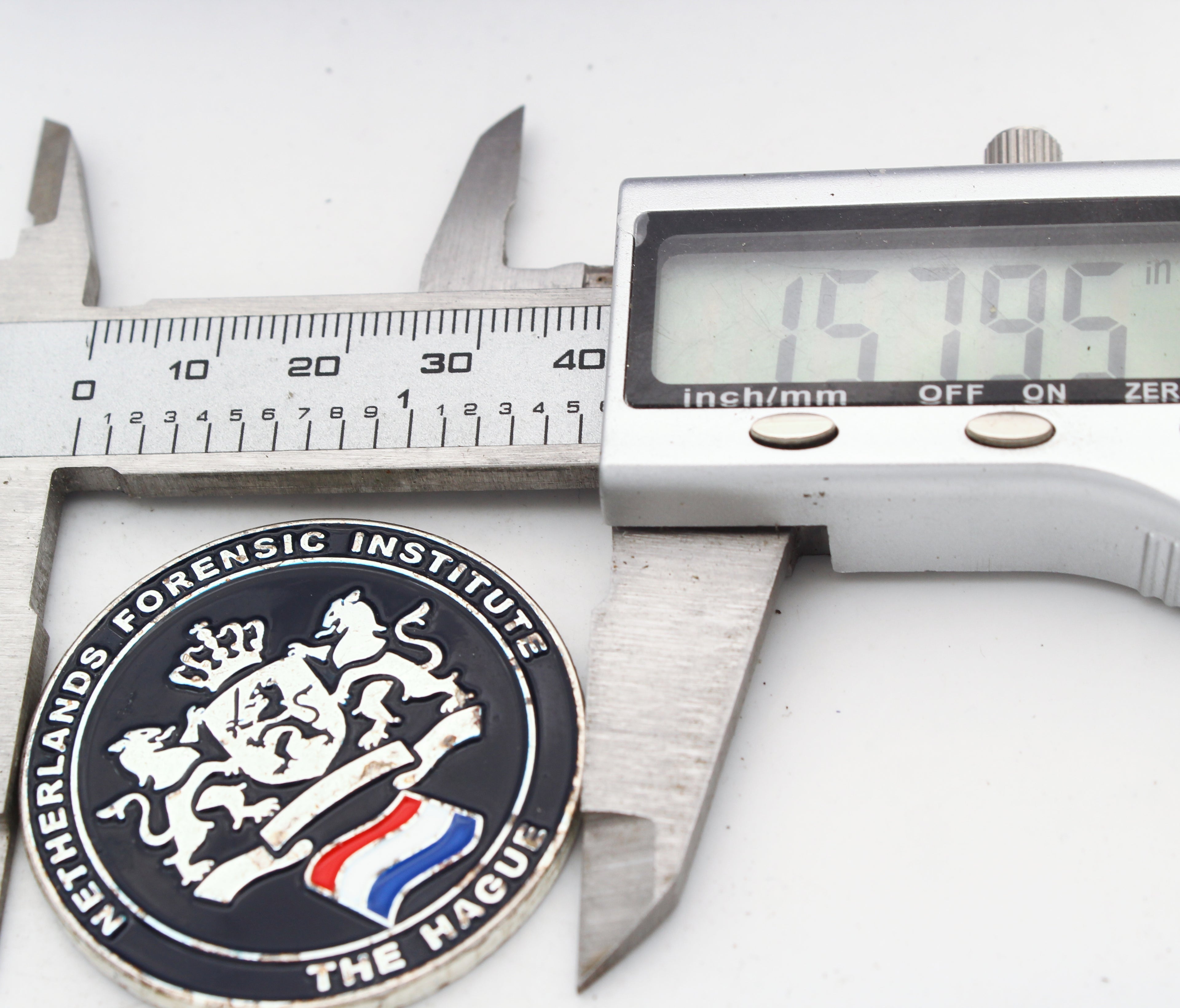 Netherlands Forensic Institute Challenge Coin NFI Digital & Biometric Forensics Pre-owned