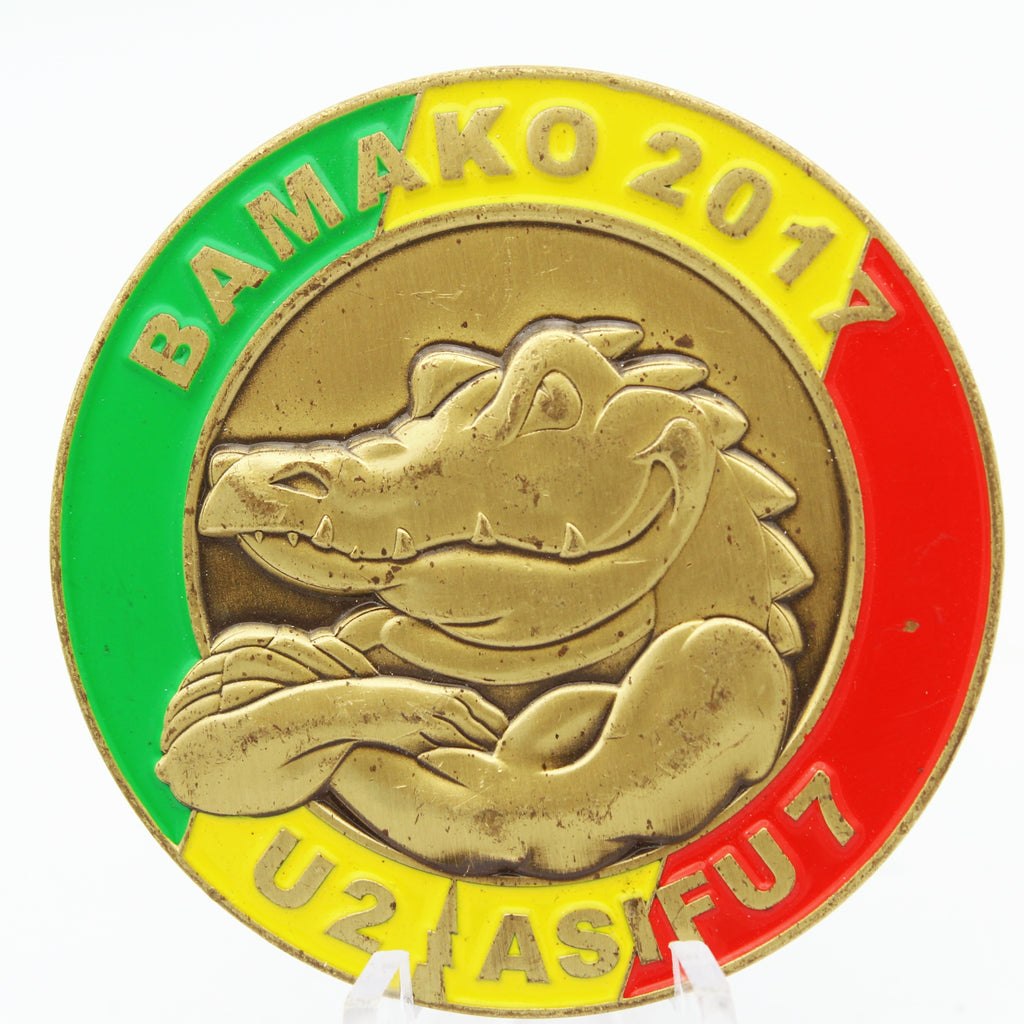 MINUSMA Bamako 2017 U2 ASIFU Challenge Coin 2 Inch Brass Pre-owned