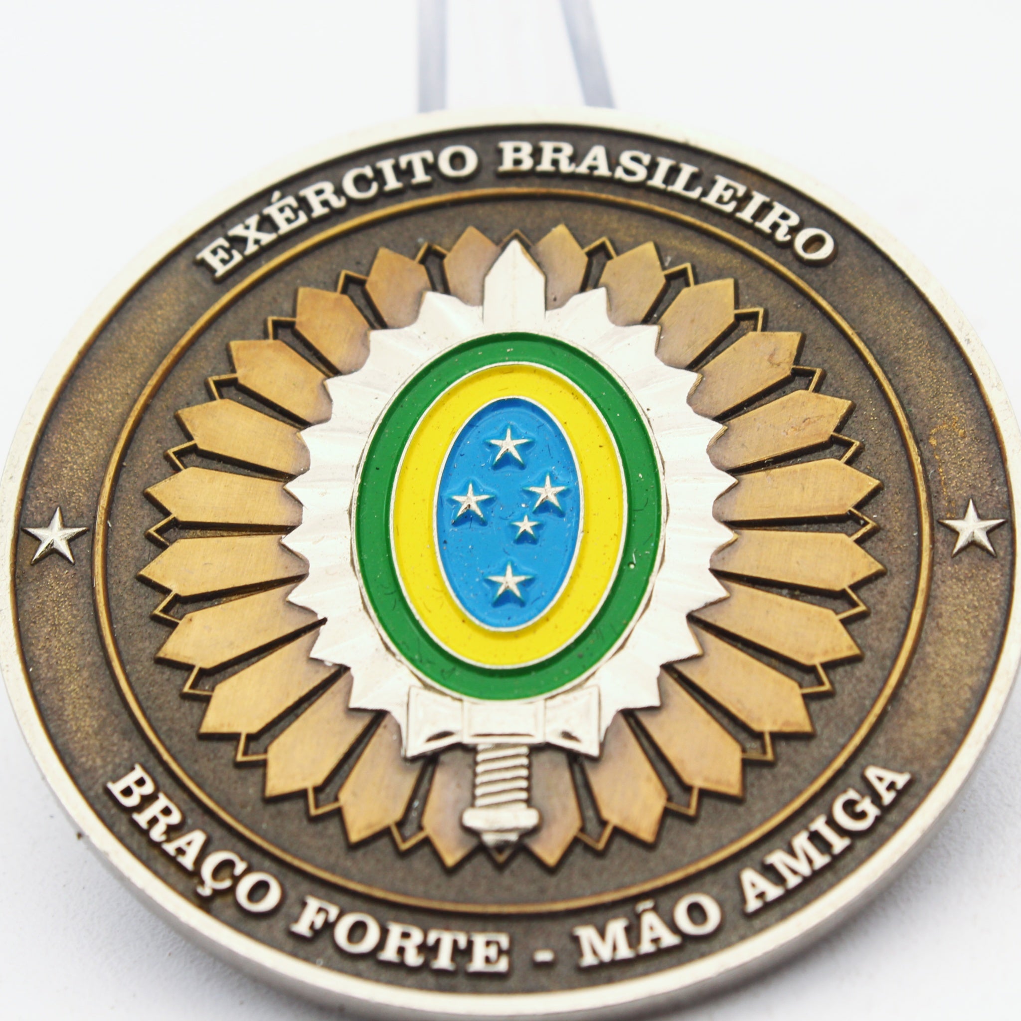 Brazilian Army Morro da Igreja Urubici SC Challenge Coin 2 Inch Brass Pre-owned