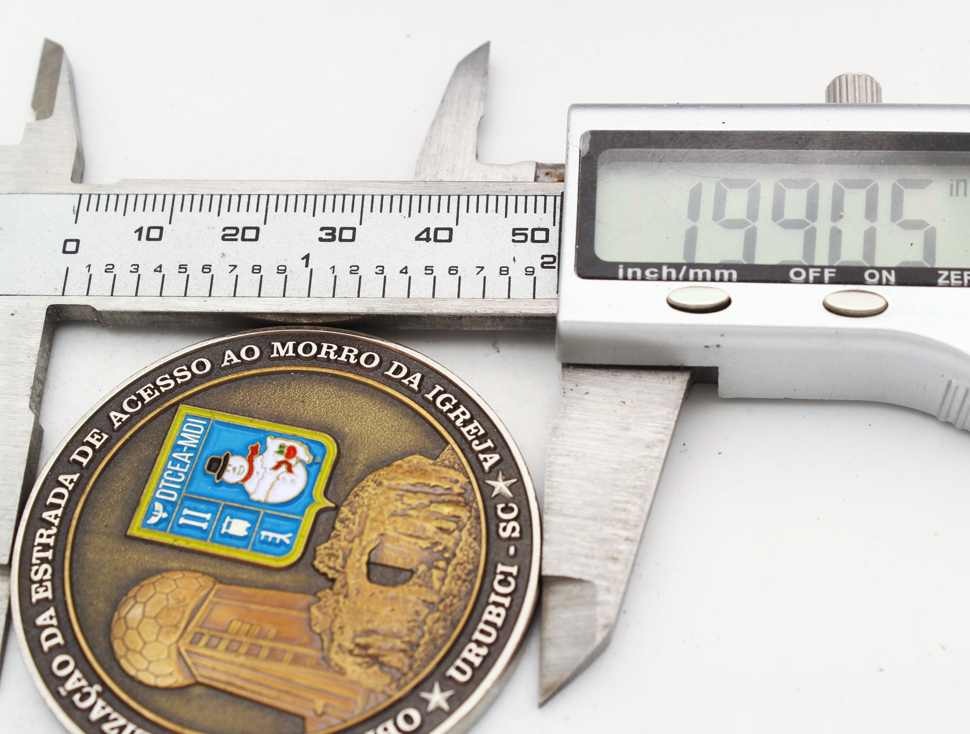 Brazilian Army Morro da Igreja Urubici SC Challenge Coin 2 Inch Brass Pre-owned