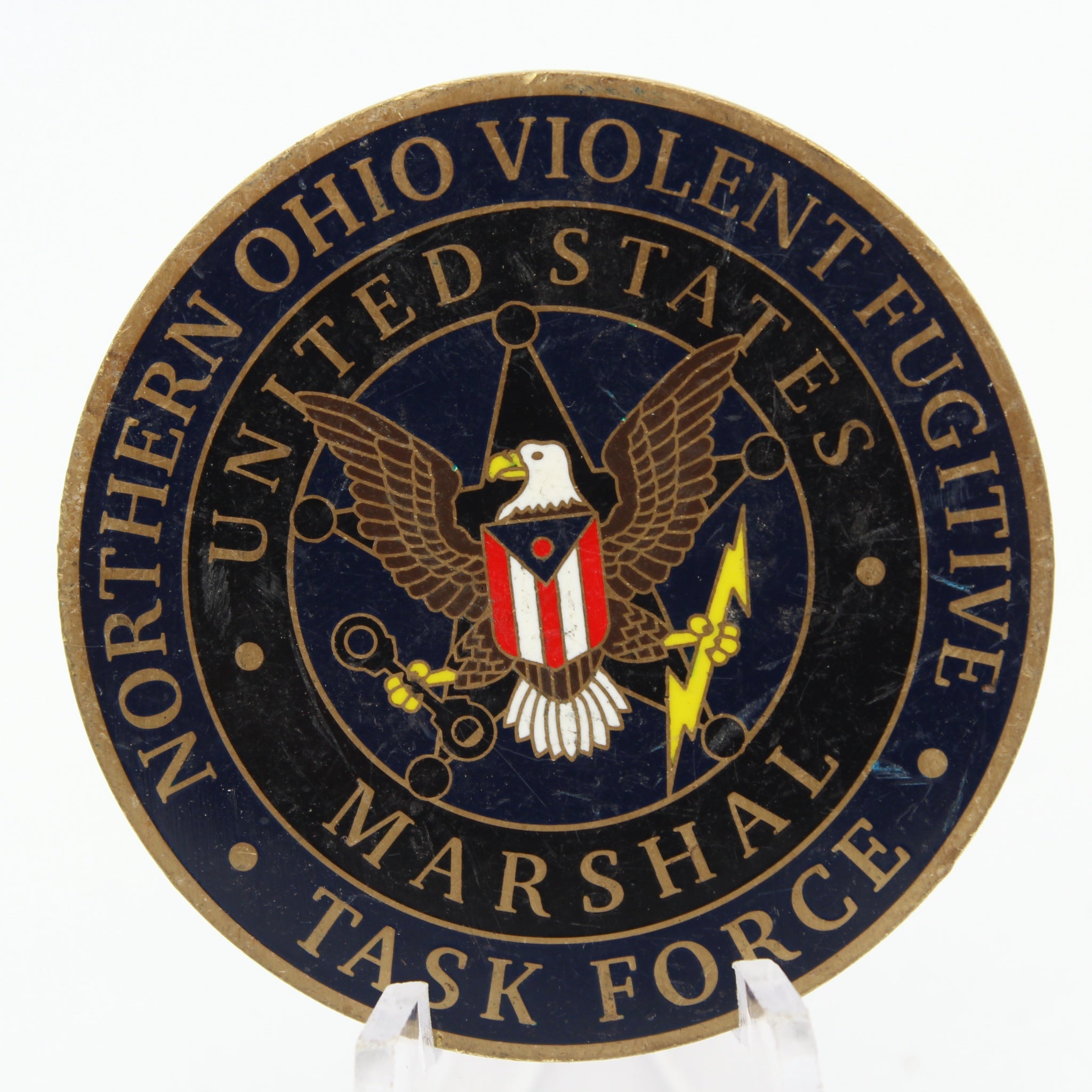 U.S. Marshal Northern Ohio Violent Fugitive Task Force Coin 1.75” Copper – Pre-Owned