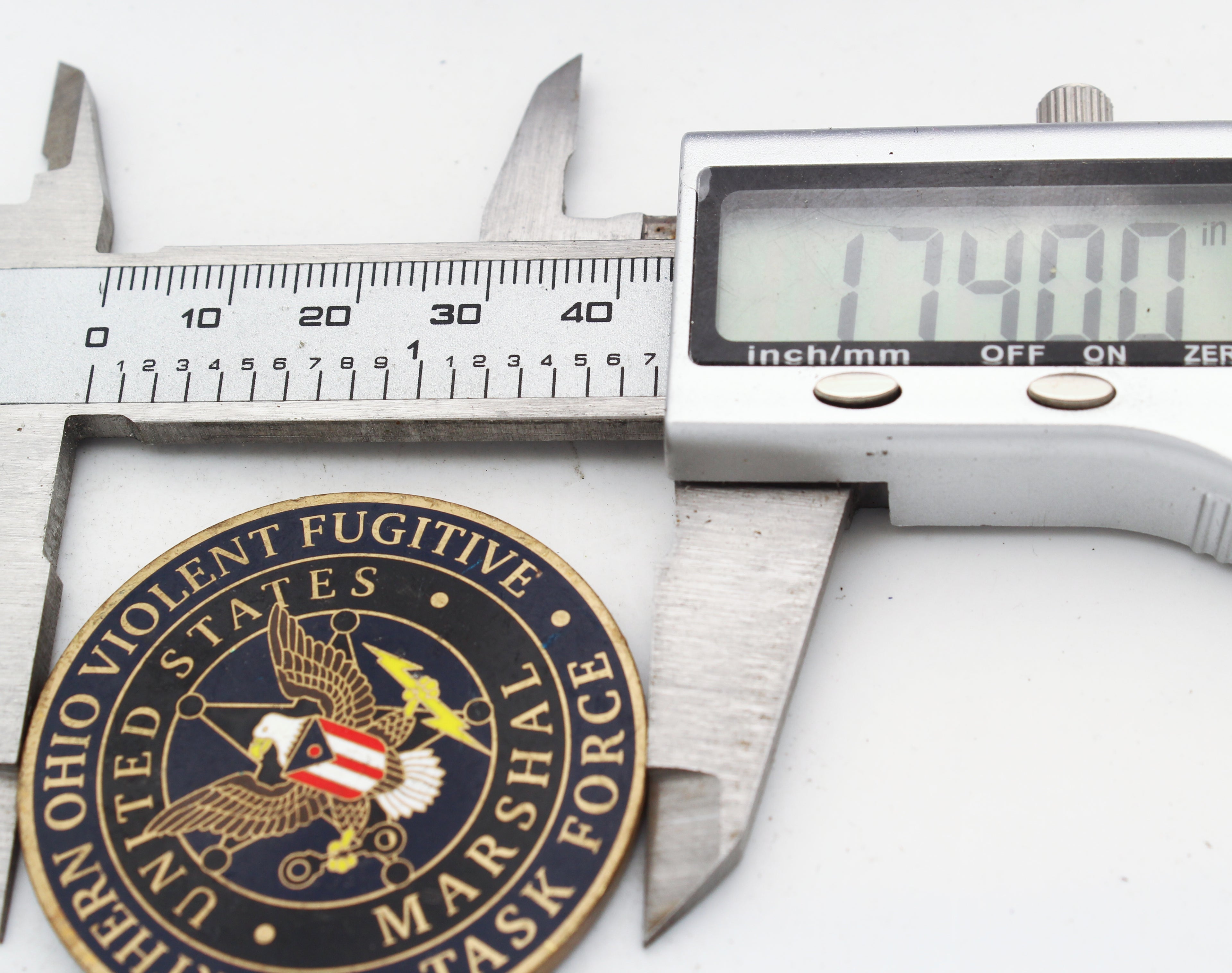 U.S. Marshal Northern Ohio Violent Fugitive Task Force Coin 1.75” Copper – Pre-Owned