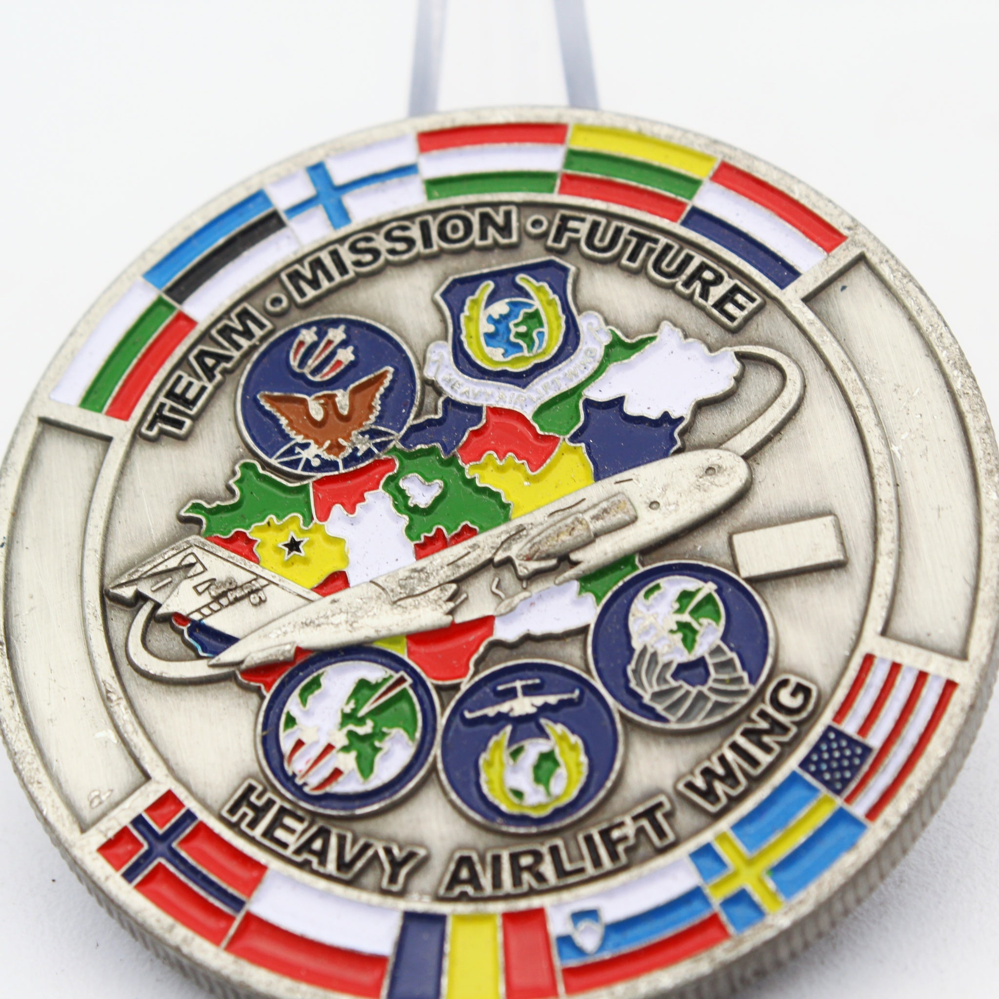 NATO Heavy Airlift Wing Challenge Coin Pápa Air Base Hungary Military Pre-owned