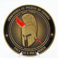 BOPE PMPR Shock Police Company Companhia de Polícia de Choque Challenge Coin 2 Inch Brass Pre-owned