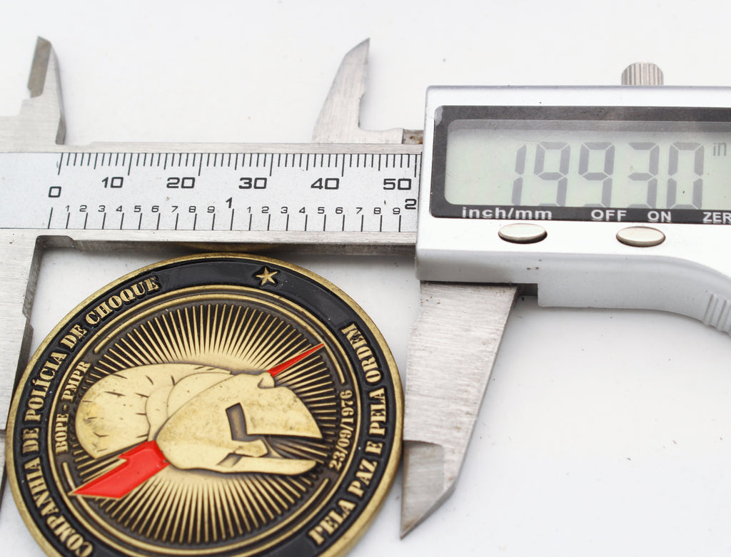 BOPE PMPR Shock Police Company Companhia de Polícia de Choque Challenge Coin 2 Inch Brass Pre-owned