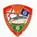 US Coast Guard Intelligence Division Miami 91114 Challenge Coin 2" Brass Pre-owned