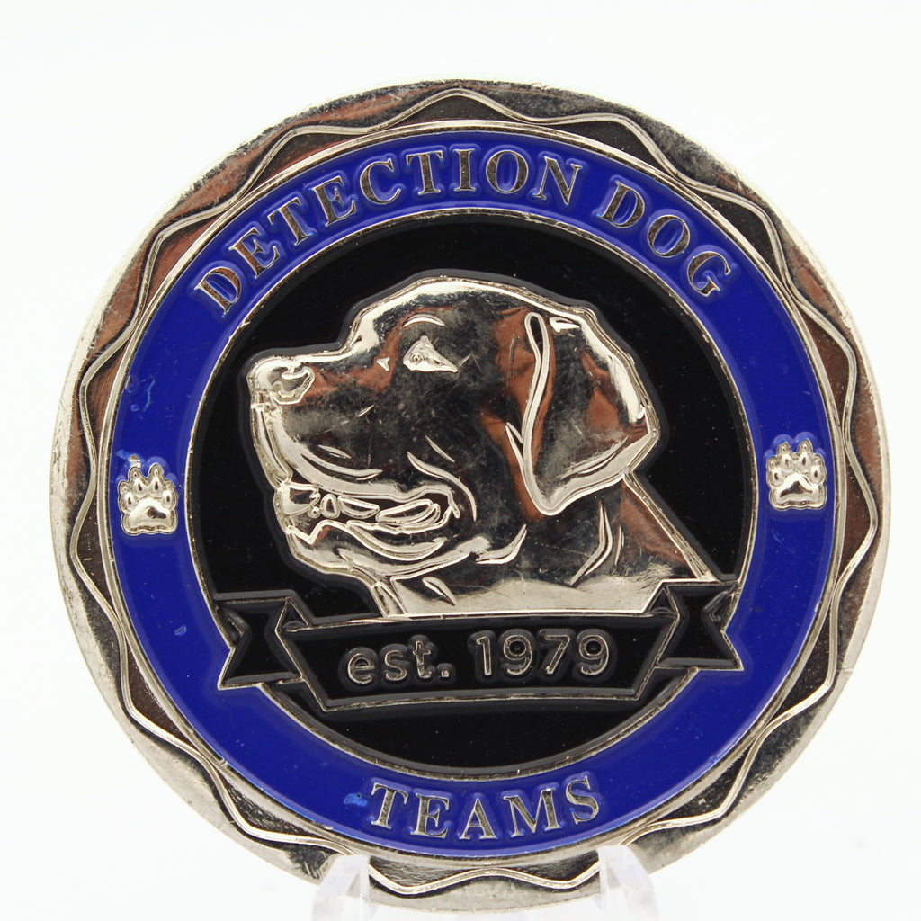 Queensland Police Service Brisbane Dog Squad Challenge Coin 2 Inch Pre-Owned