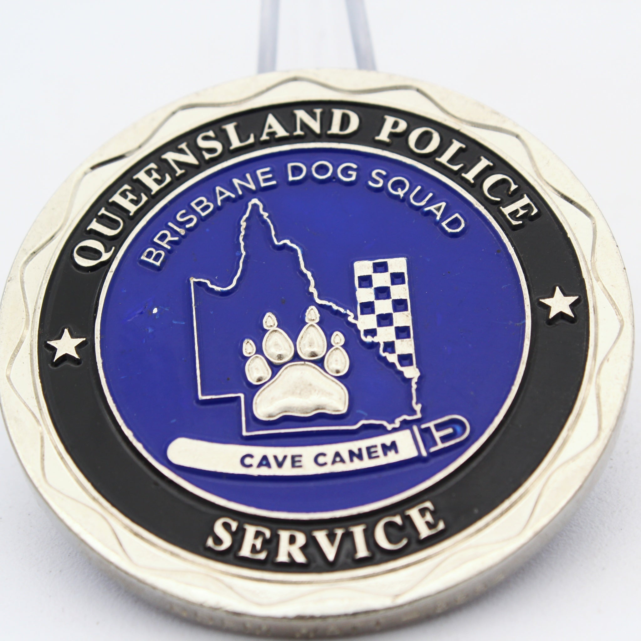 Queensland Police Service Brisbane Dog Squad Challenge Coin 2 Inch Pre-Owned
