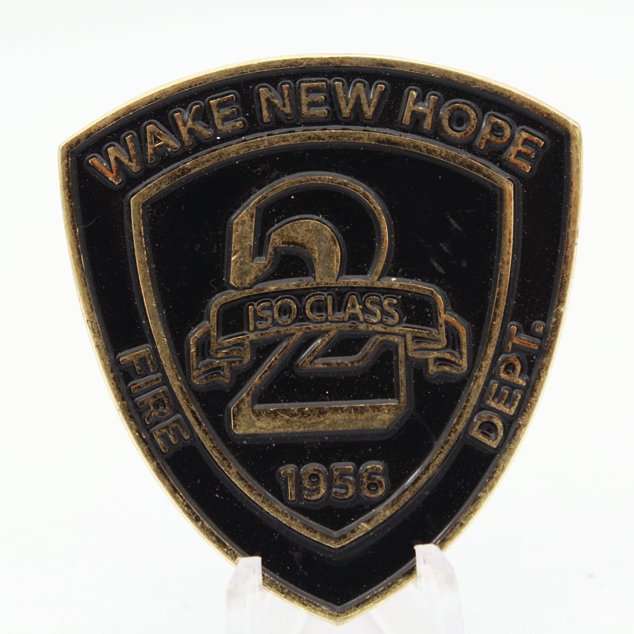 Wake New Hope Fire Dept 1956 ISO Class 2 Challenge Coin 2 Inch Firefighter Collectible Pre-owned