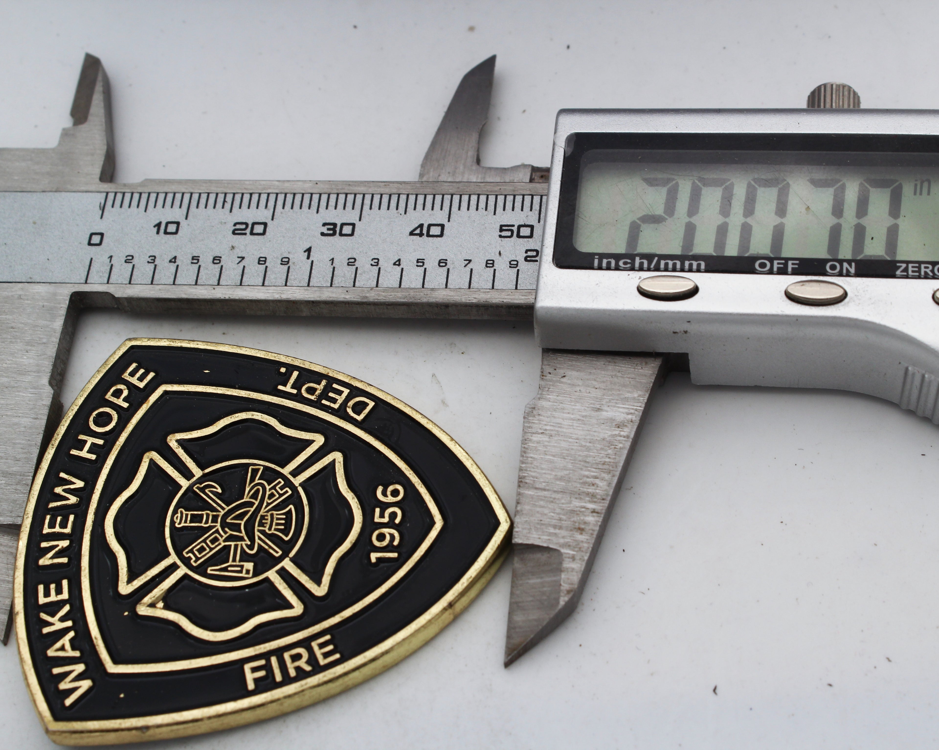 Wake New Hope Fire Dept 1956 ISO Class 2 Challenge Coin 2 Inch Firefighter Collectible Pre-owned