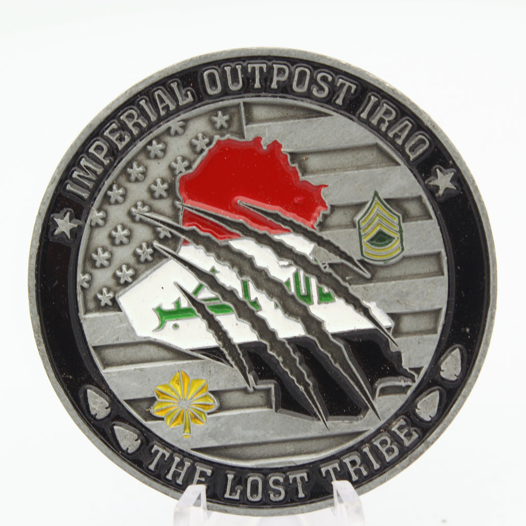 109th MDVSS FWD Grizzly Vets Imperial Outpost Iraq Challenge Coin 2" Pre-owned