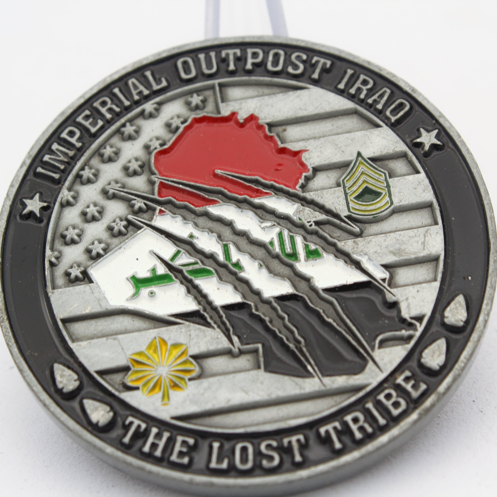 109th MDVSS FWD Grizzly Vets Imperial Outpost Iraq Challenge Coin 2" Pre-owned