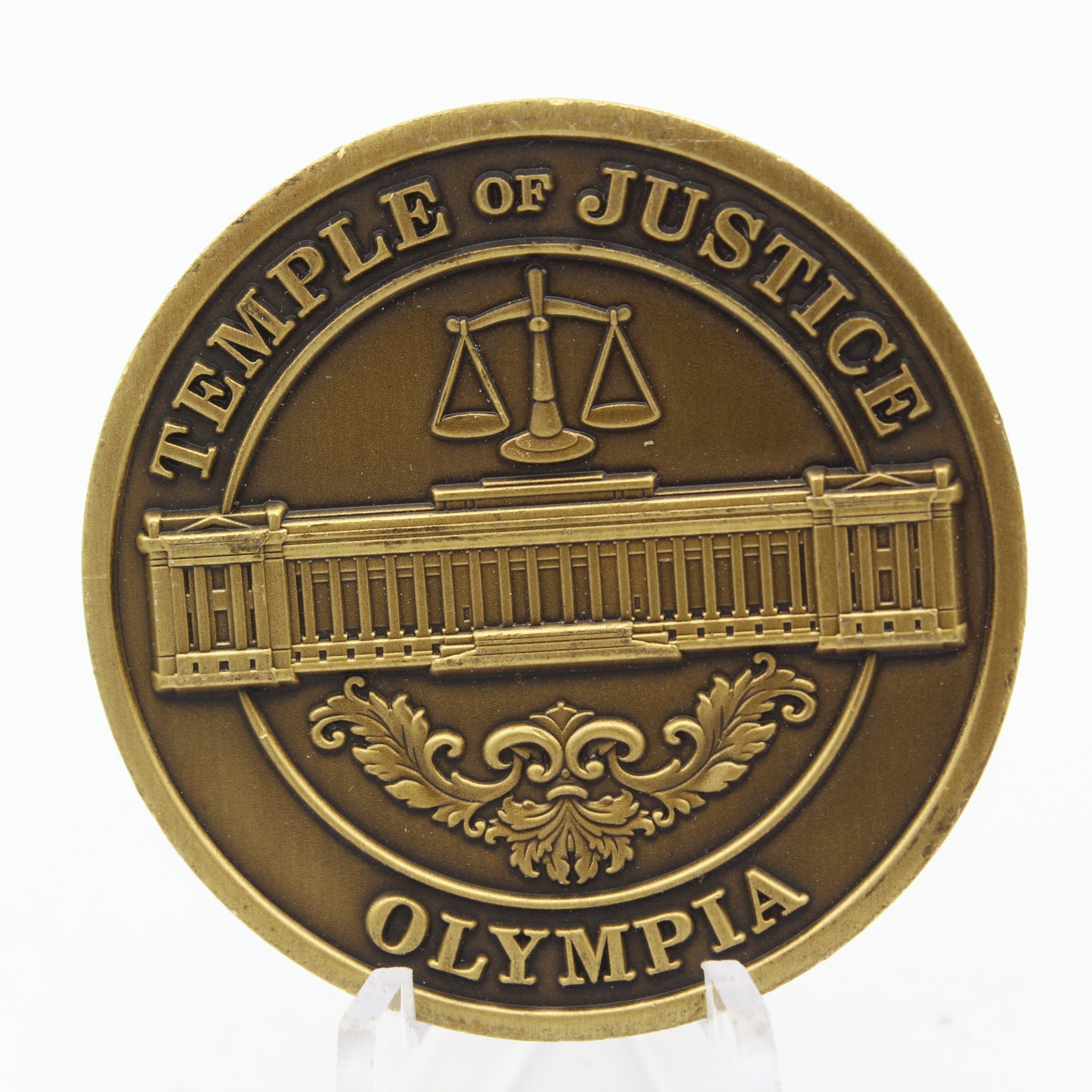 Washington State Supreme Court Temple of Justice Olympia Challenge Coin 1.75"