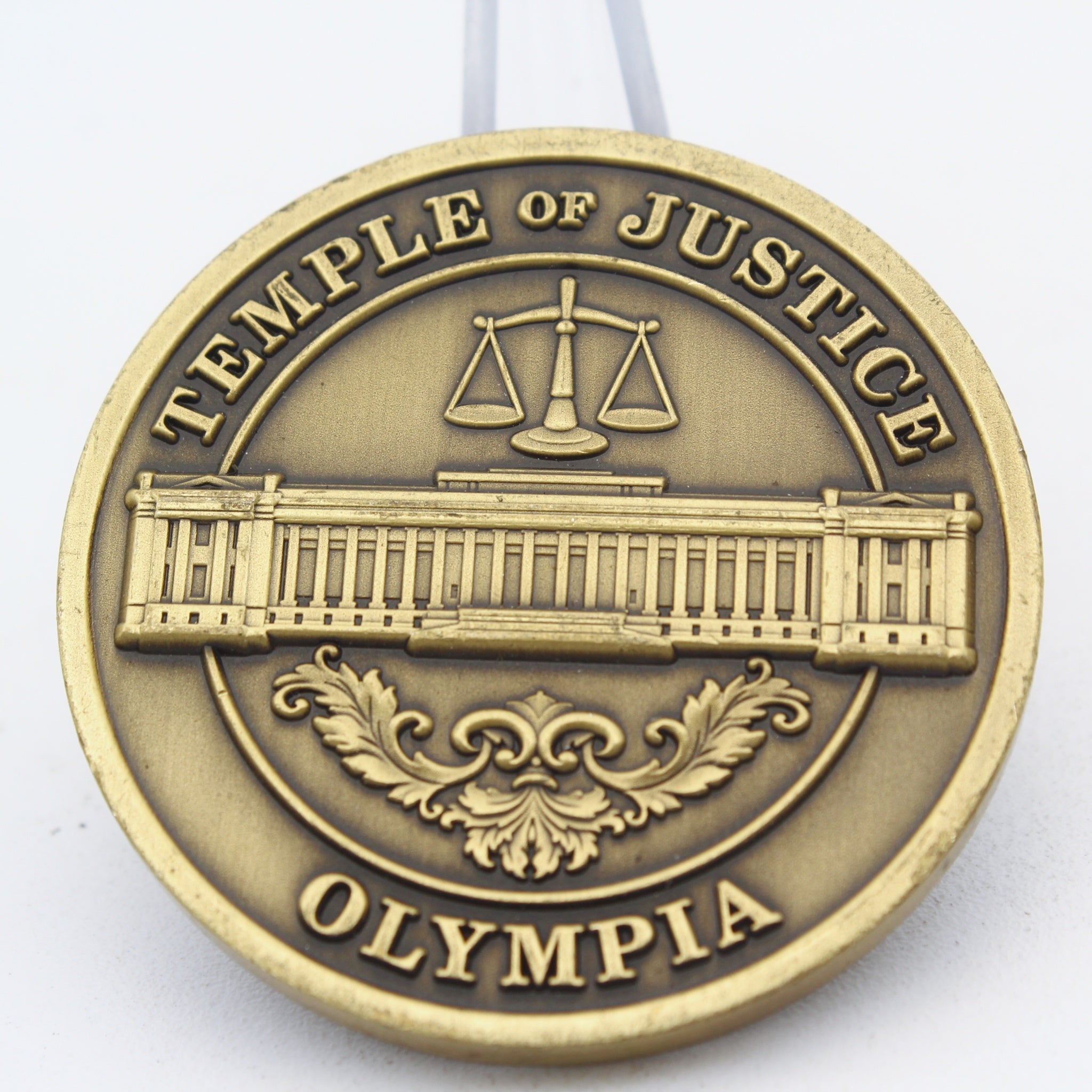 Washington State Supreme Court Temple of Justice Olympia Challenge Coin 1.75"