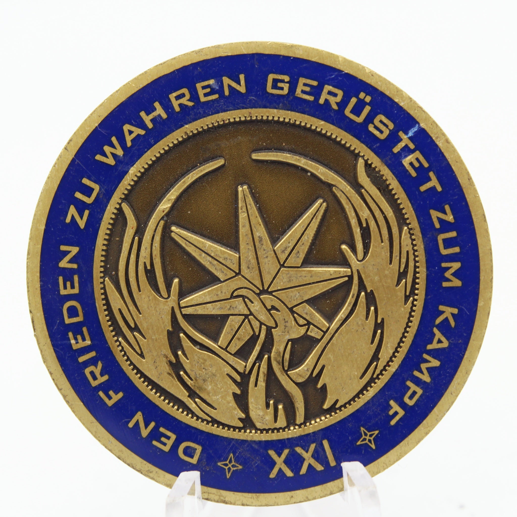 German Navy Minesweeper XXI Challenge Coin 1.75 Inch Pre-Owned Maritime Collectible