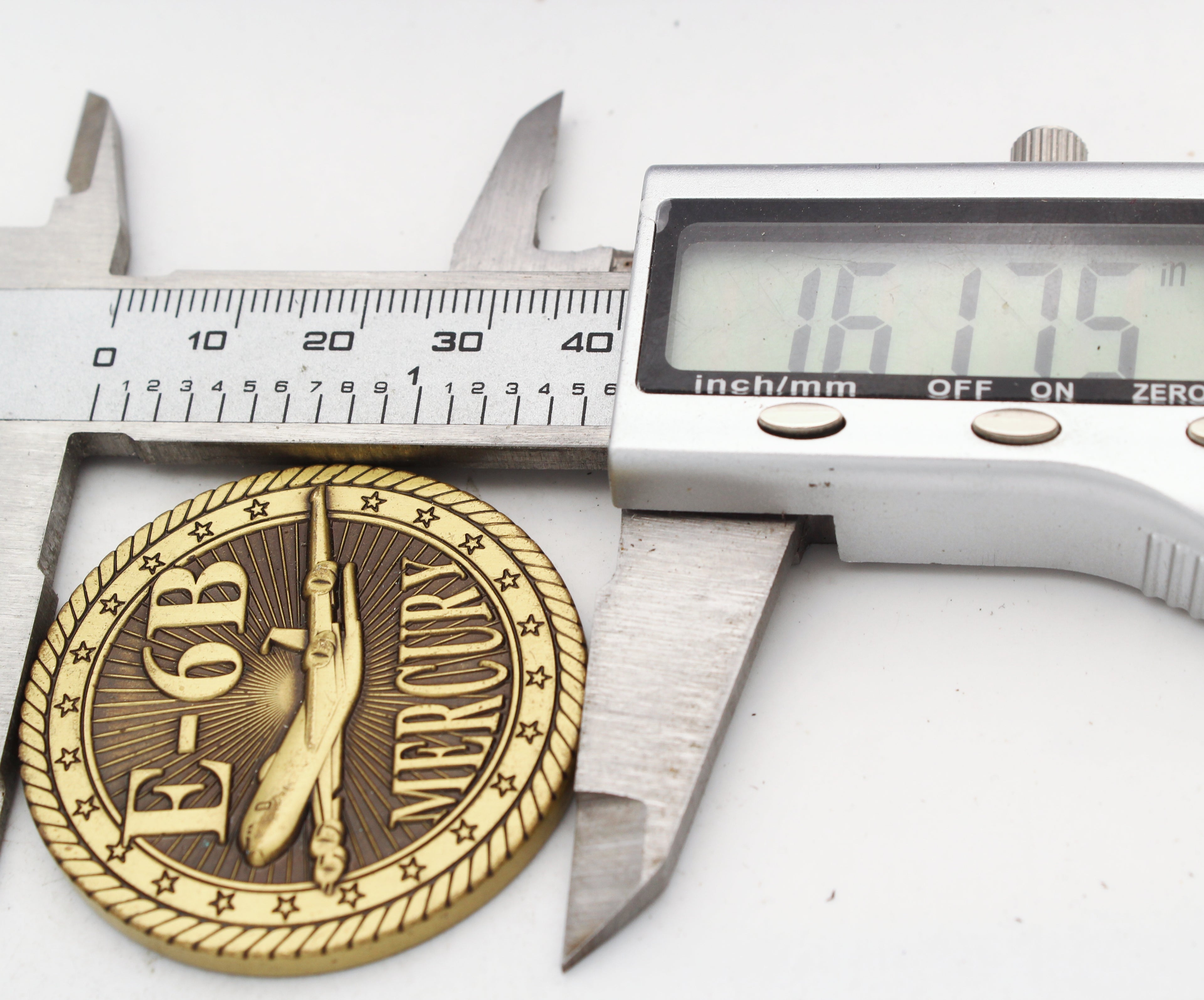 U.S. Navy E-6B Mercury Challenge Coin 1.6 Inch Copper Naval Aviation Collectible