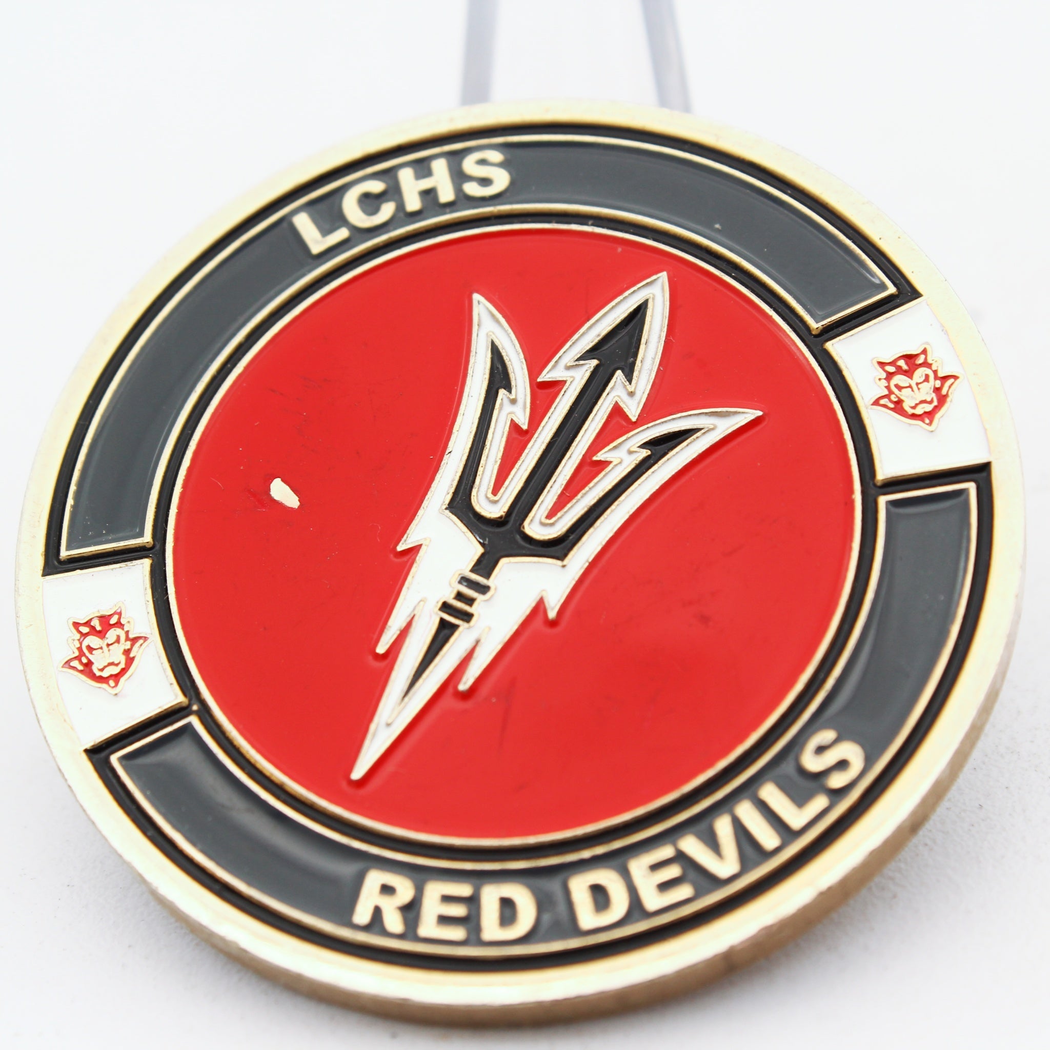 U.S. Army JROTC LCHS Red Devils Awarded for Excellence Challenge Coin 1.75" pre-owned