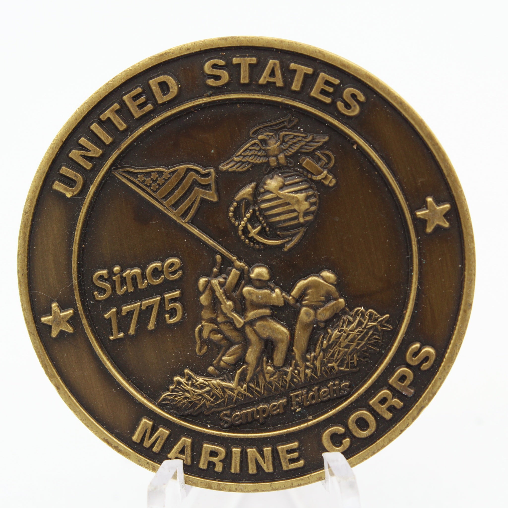 USMC MCRD Parris Island Second Recruit Training Battalion Challenge Coin 1.75 Inch Pre-Owned